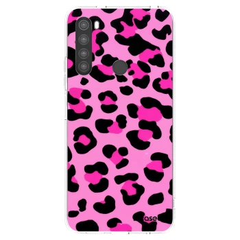 Picasee silikonski prozorni ovitek za Xiaomi Redmi Note 8 - Pink Tiger