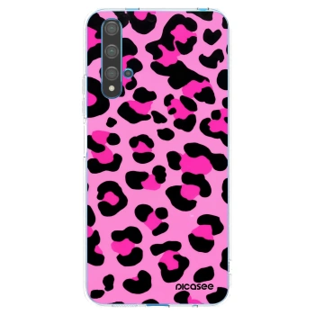 Picasee silikonski prozorni ovitek za Huawei Nova 5T - Pink Tiger