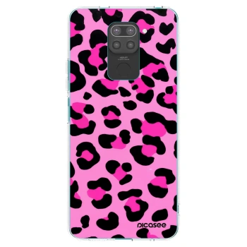 Picasee silikonski črni ovitek za Xiaomi Redmi Note 9 - Pink Tiger