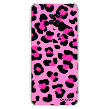 Picasee silikonski prozorni ovitek za Xiaomi Redmi Note 9S - Pink Tiger