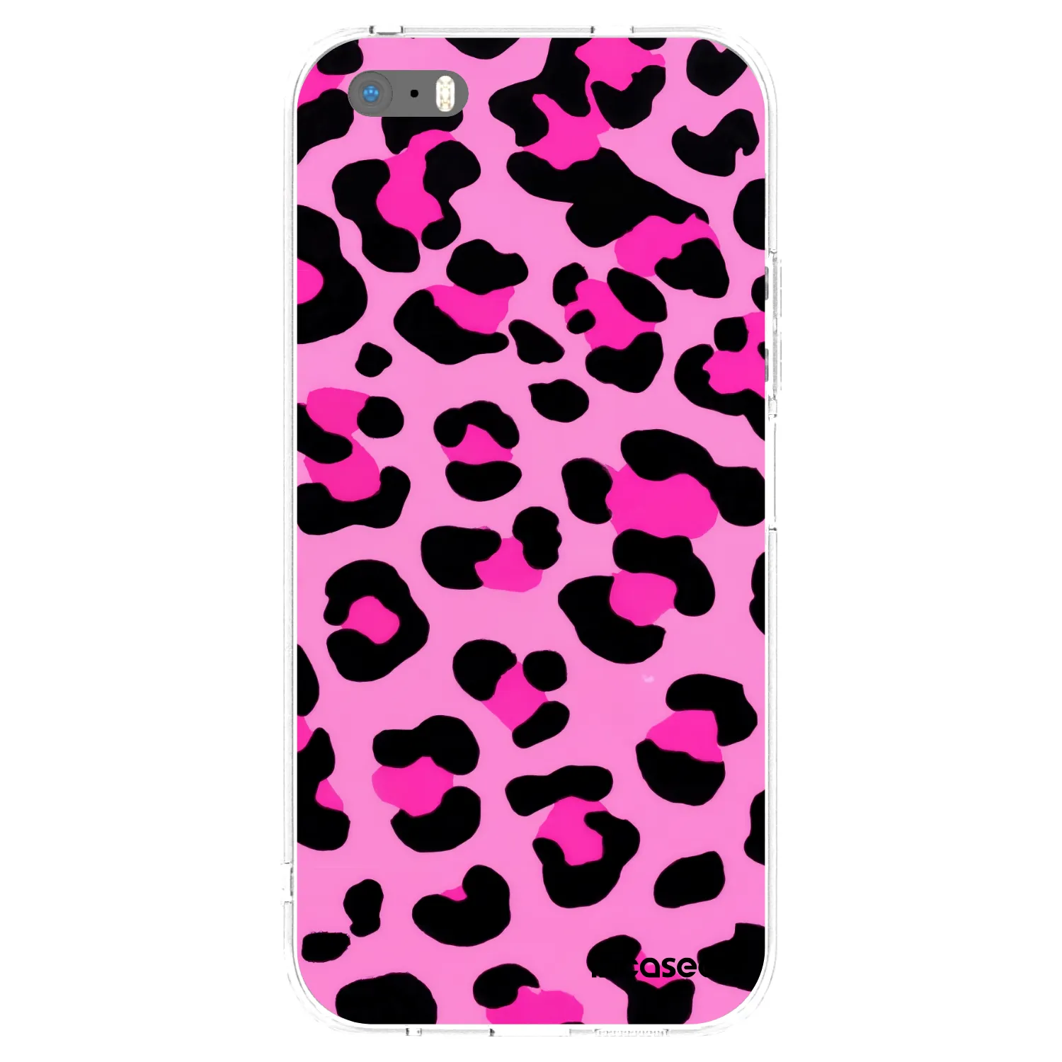 Picasee silikonski prozorni ovitek za Apple iPhone 5/5S/SE - Pink Tiger