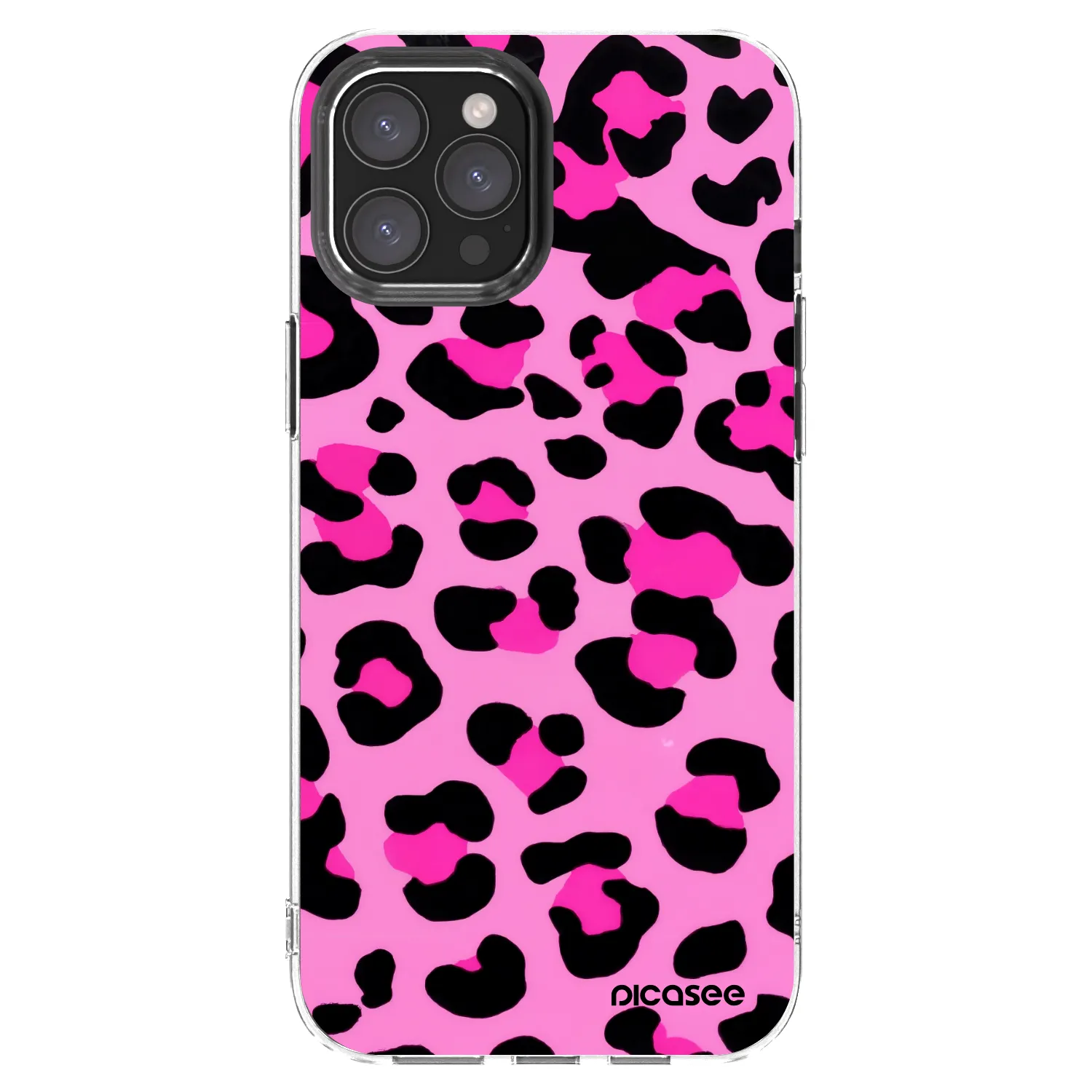Picasee silikonski prozorni ovitek za Apple iPhone 12 Pro Max - Pink Tiger