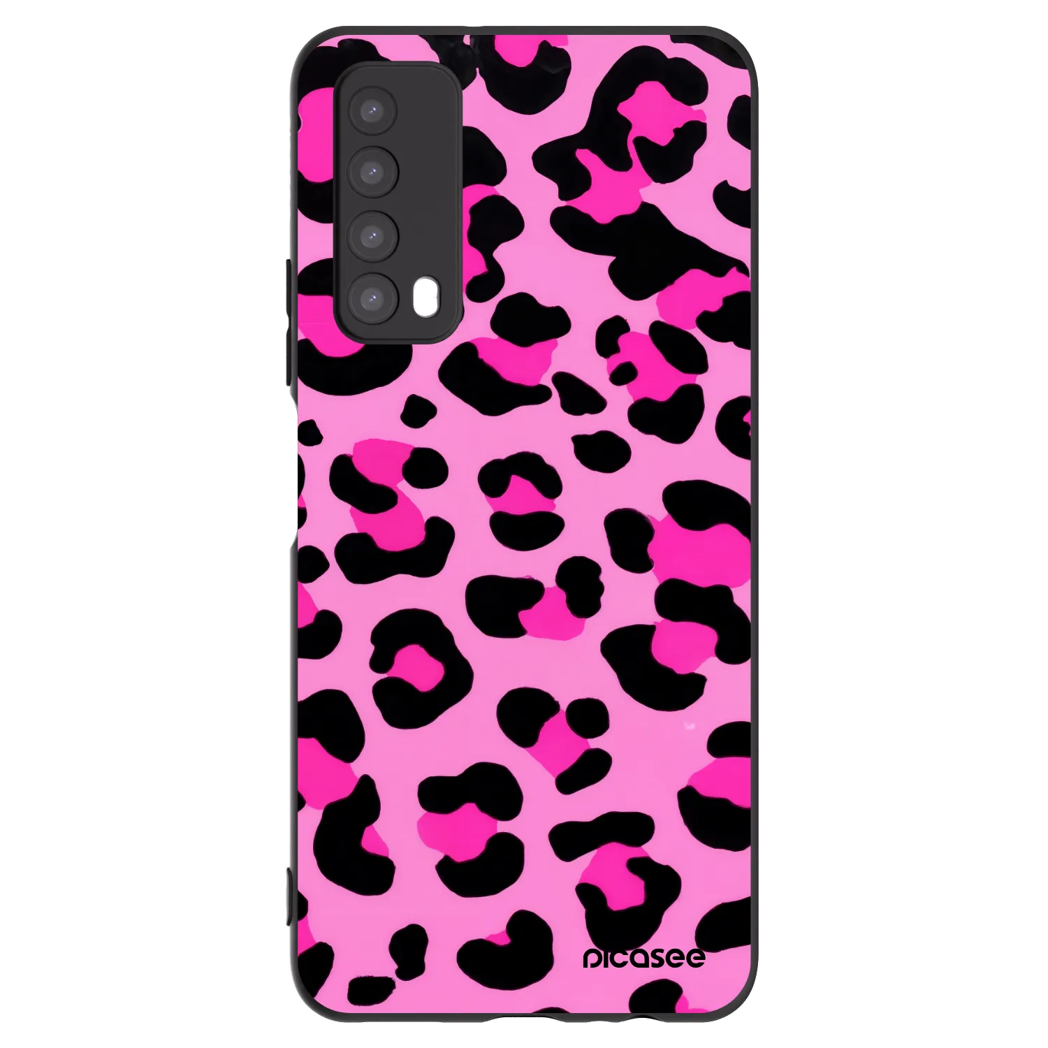 Picasee silikonski črni ovitek za Huawei P Smart 2021 - Pink Tiger