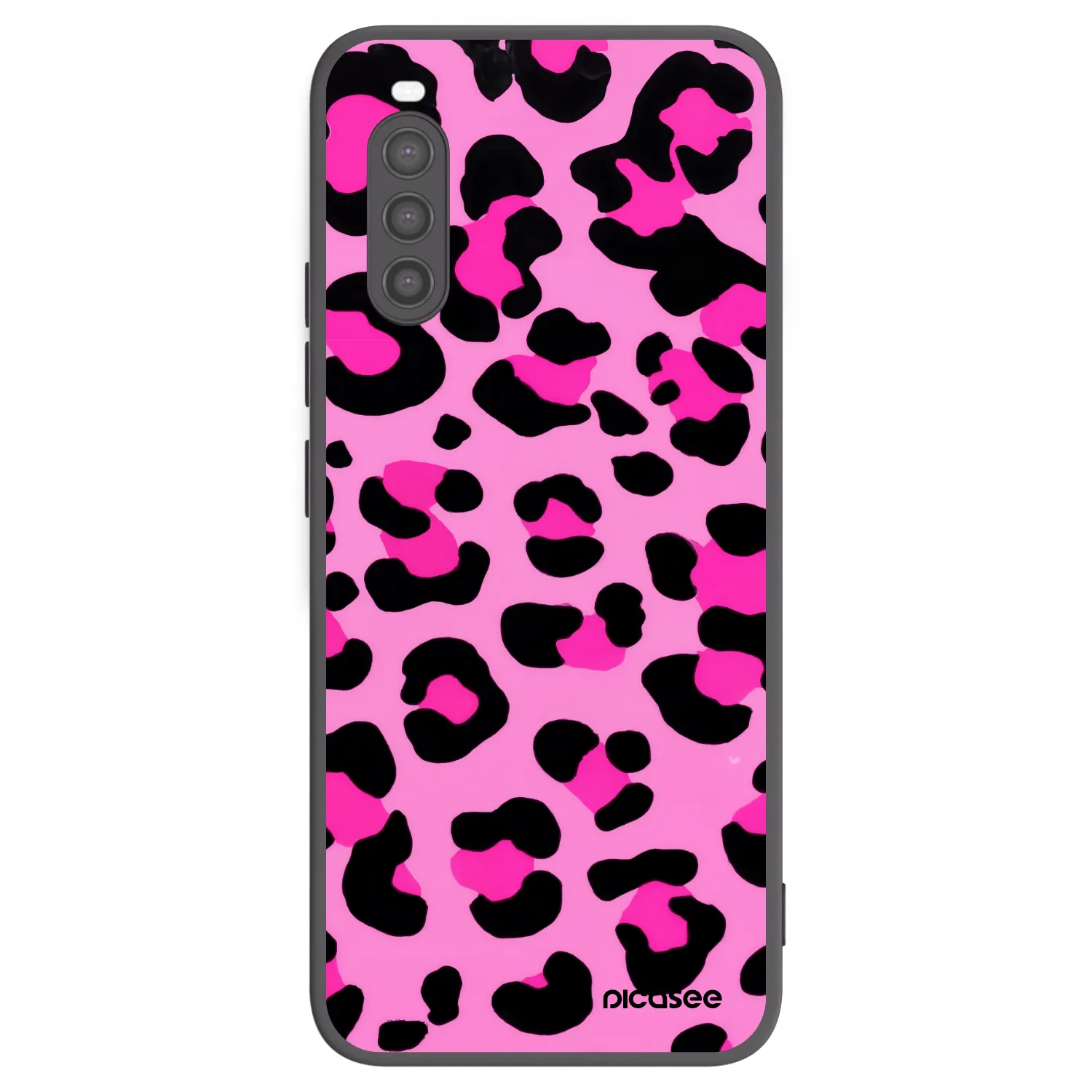 Picasee silikonski črni ovitek za Sony Xperia 10 II - Pink Tiger