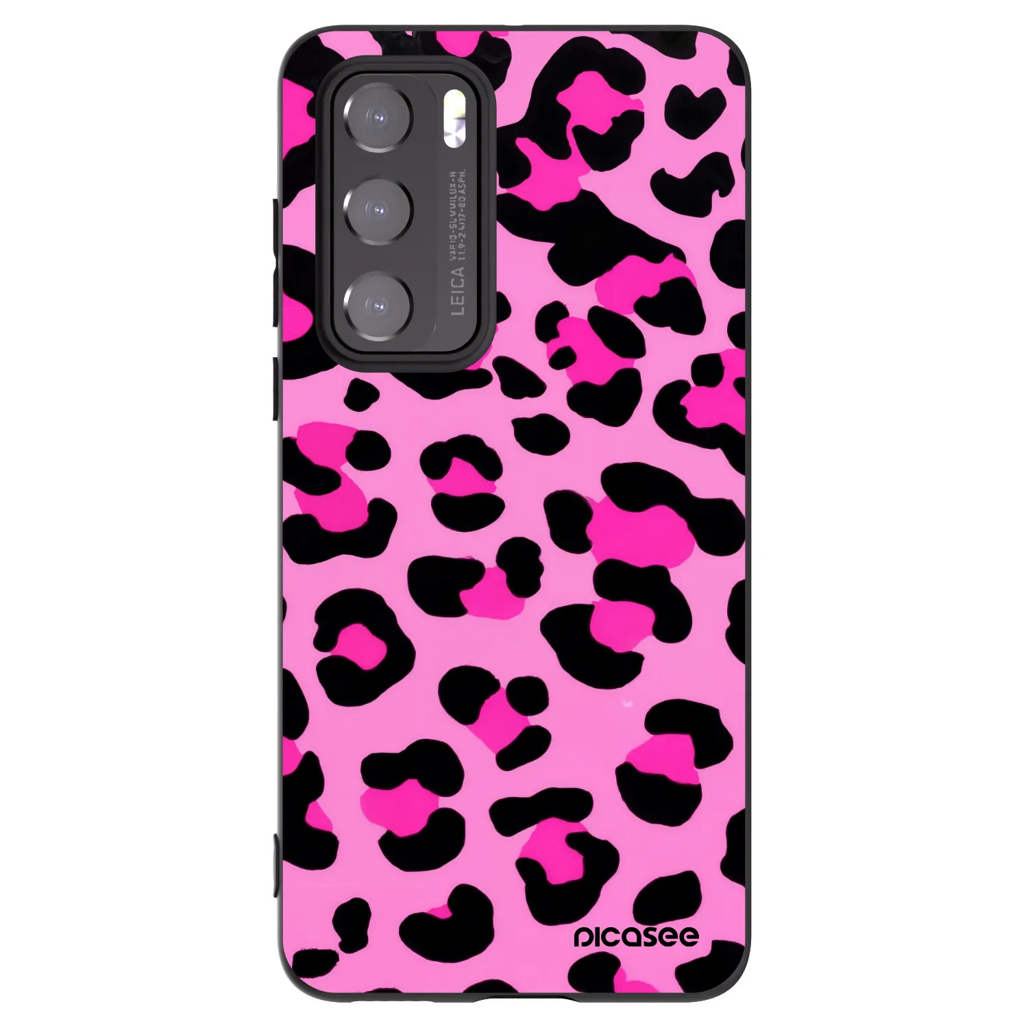 Picasee silikonski črni ovitek za Huawei P40 - Pink Tiger