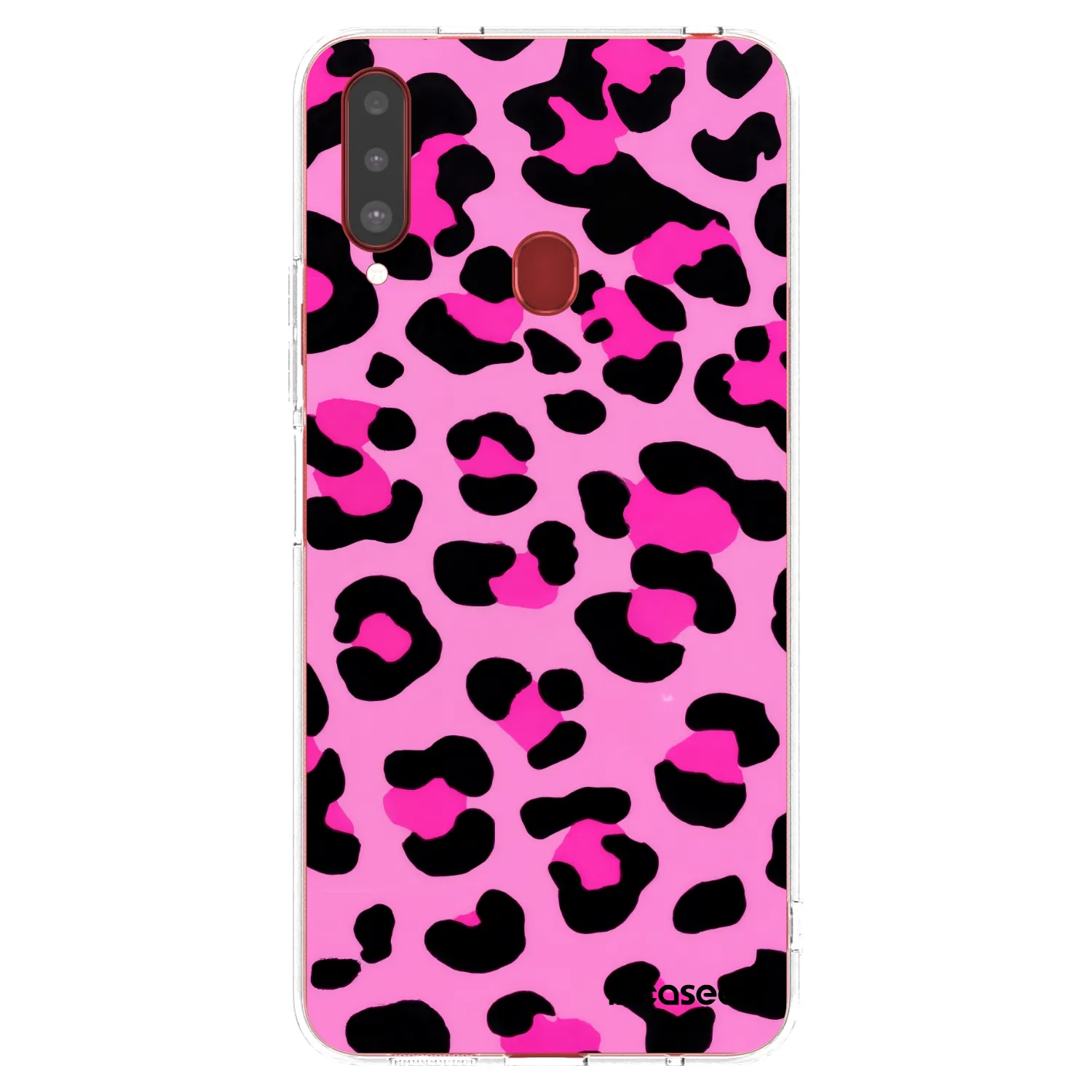 Picasee silikonski prozorni ovitek za Samsung Galaxy A20s - Pink Tiger