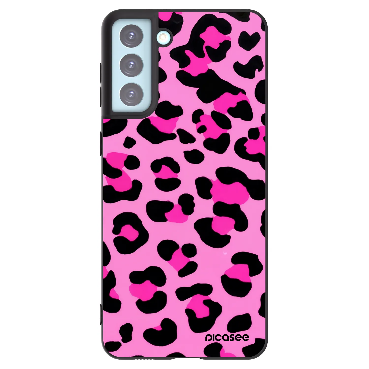 Picasee silikonski črni ovitek za Samsung Galaxy S21+ 5G G996F - Pink Tiger
