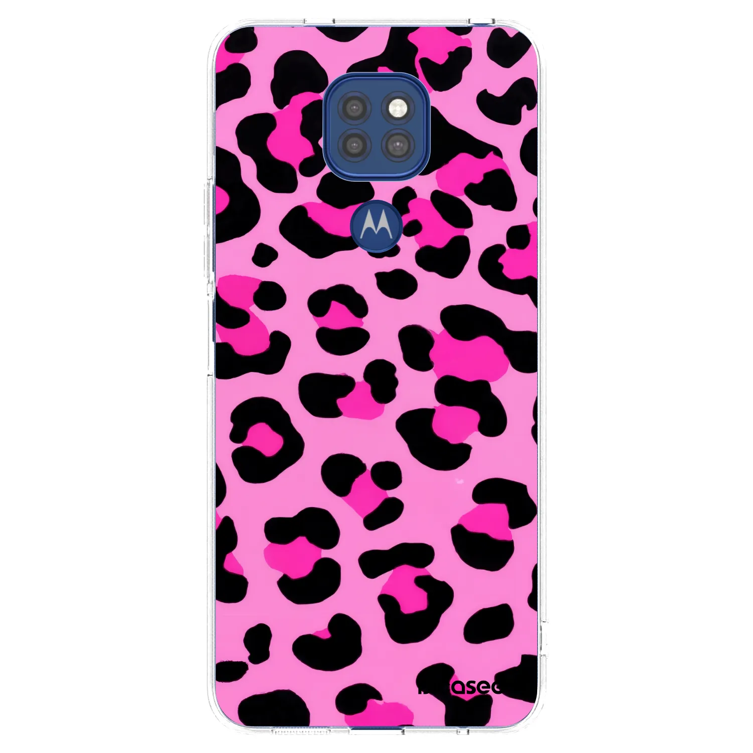 Picasee silikonski prozorni ovitek za Motorola Moto G9 Play - Pink Tiger