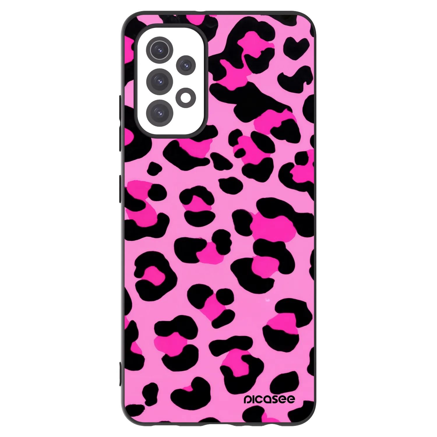 Picasee silikonski črni ovitek za Samsung Galaxy A32 5G A326B - Pink Tiger
