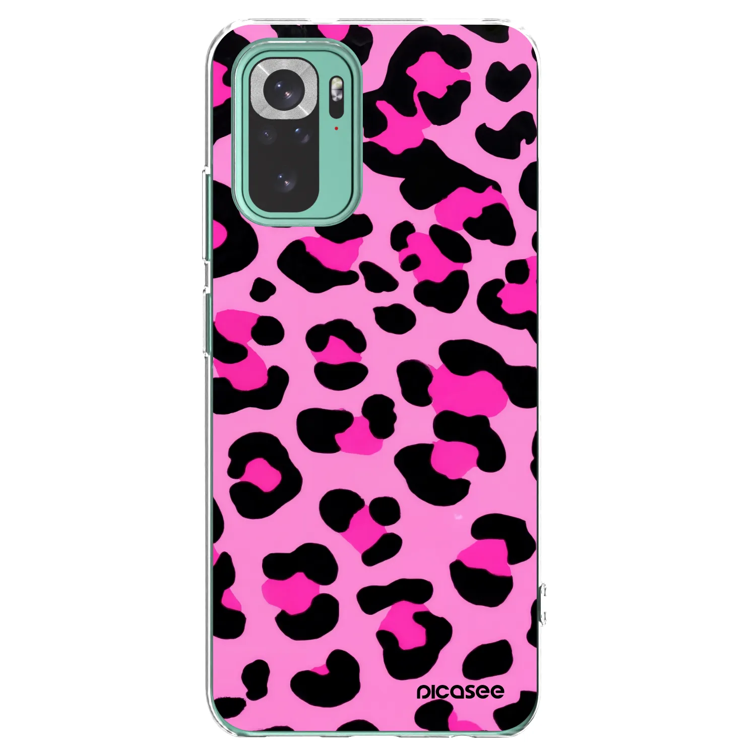 Picasee silikonski prozorni ovitek za Xiaomi Redmi Note 10 Pro - Pink Tiger