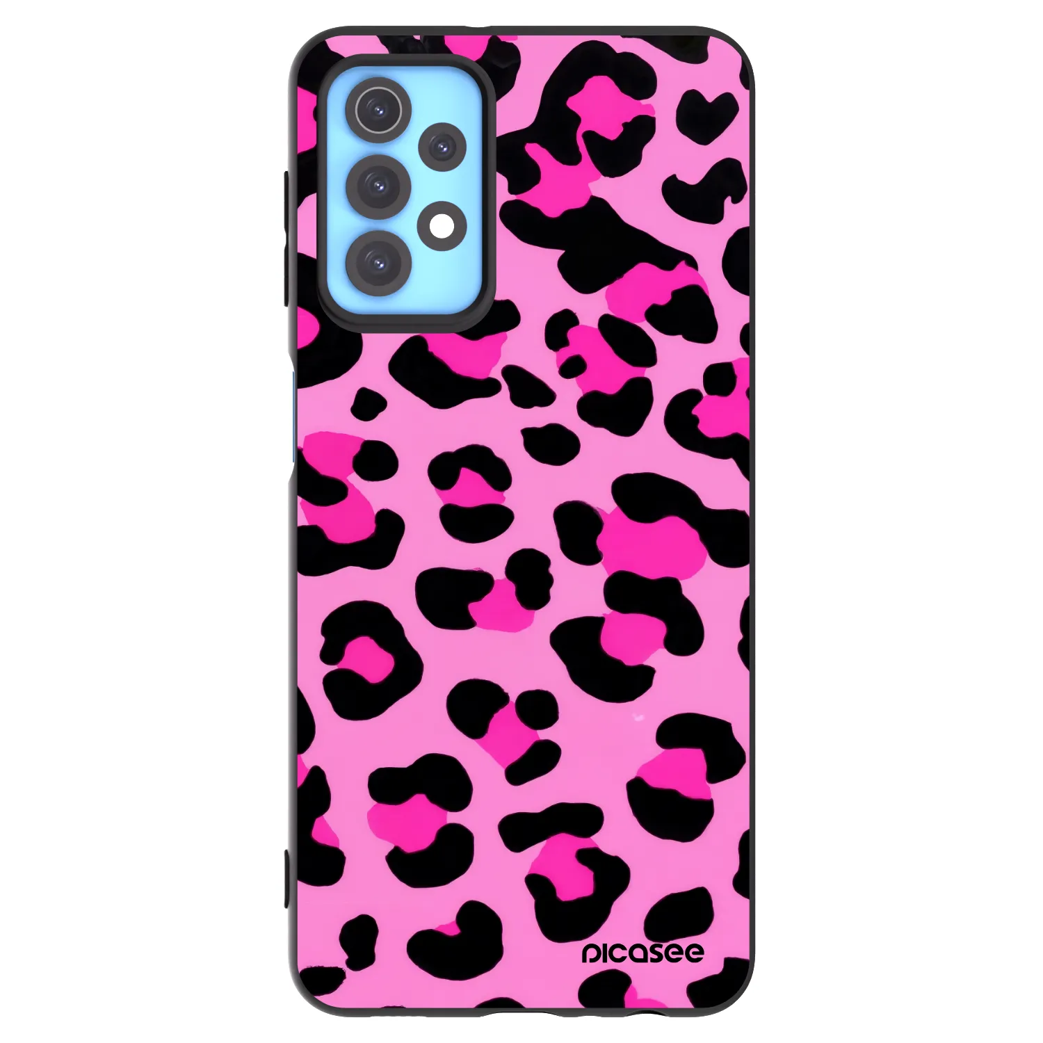 Picasee silikonski črni ovitek za Samsung Galaxy A32 4G SM-A325F - Pink Tiger