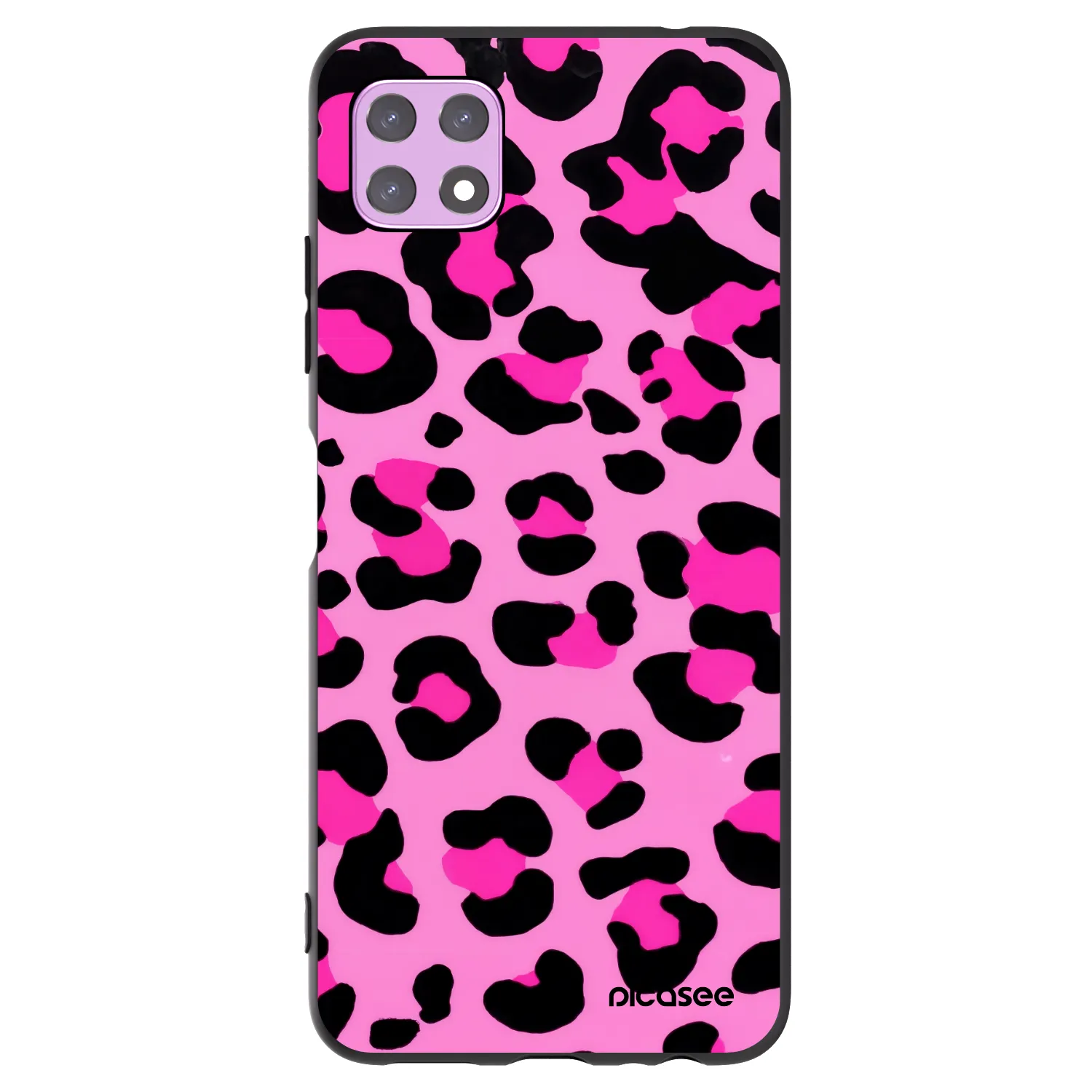Picasee silikonski črni ovitek za Samsung Galaxy A22 A226B 5G - Pink Tiger