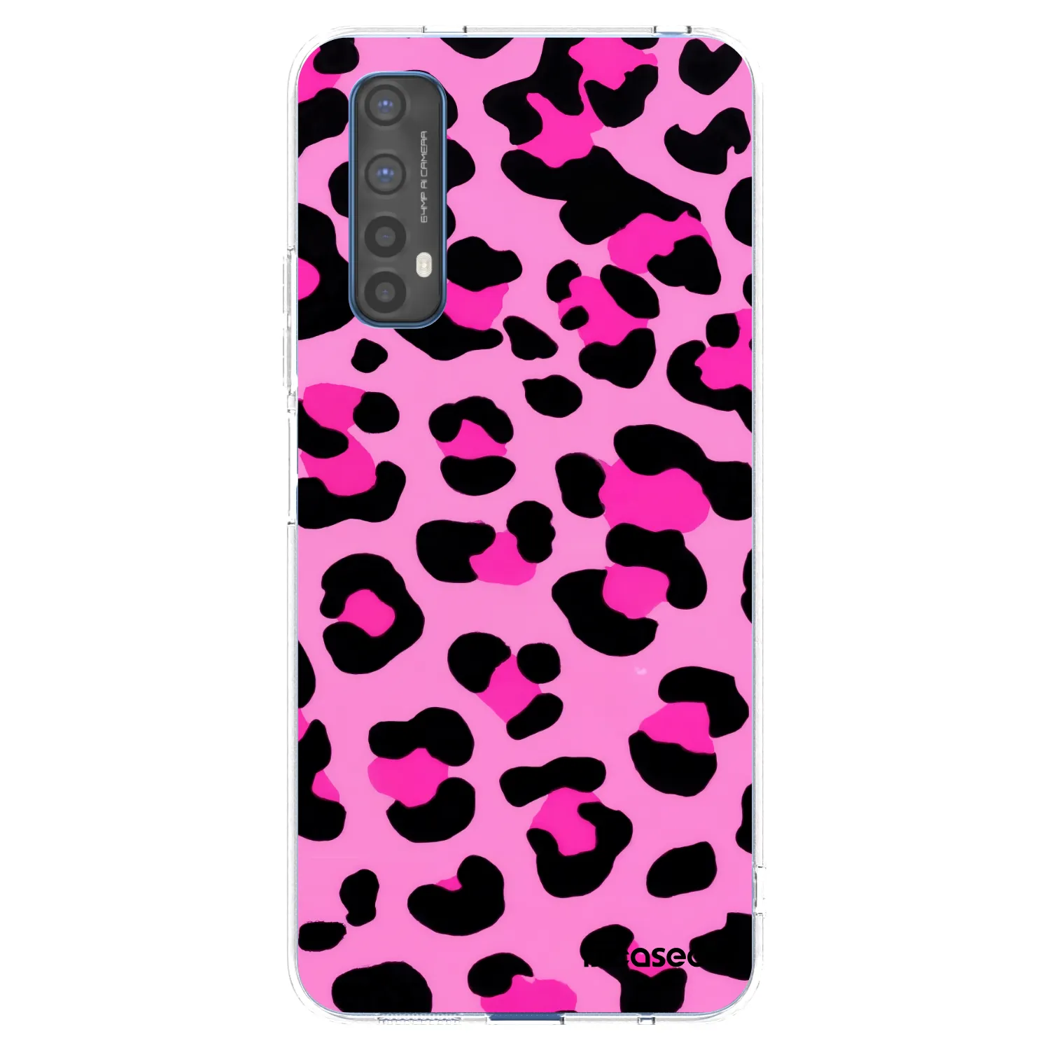 Picasee silikonski prozorni ovitek za Realme 7 - Pink Tiger