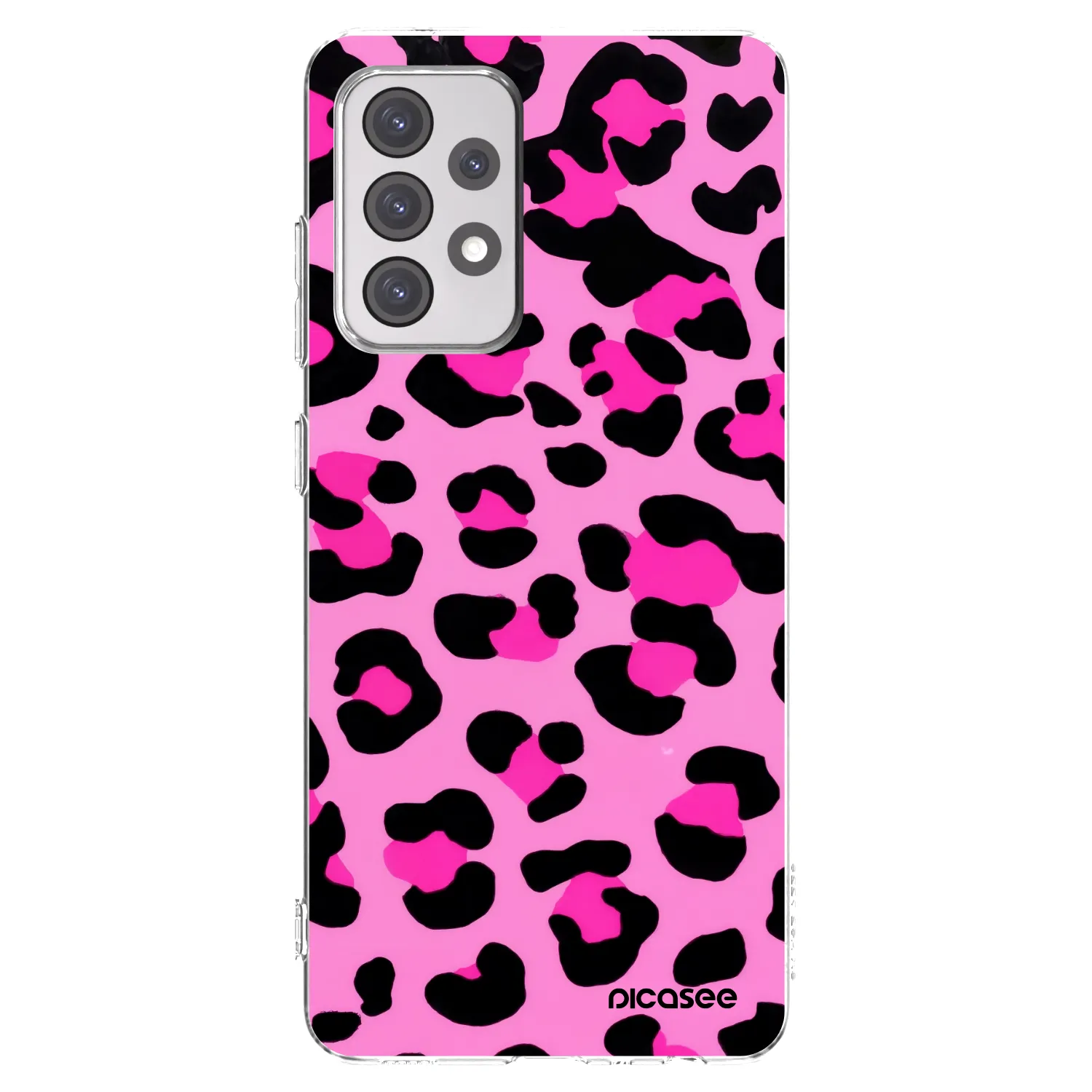 Picasee silikonski prozorni ovitek za Samsung Galaxy A52s 5G A528B - Pink Tiger