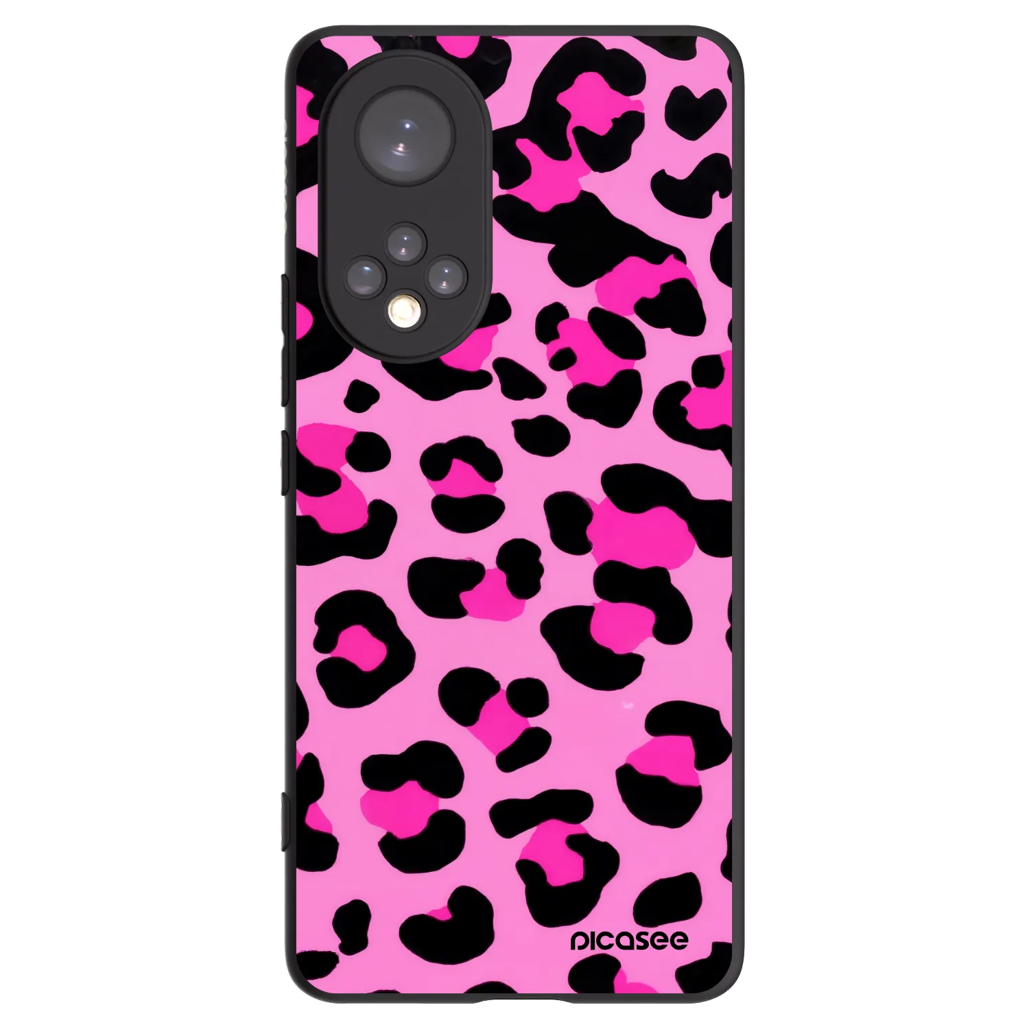 Picasee silikonski črni ovitek za Huawei Nova 9 - Pink Tiger