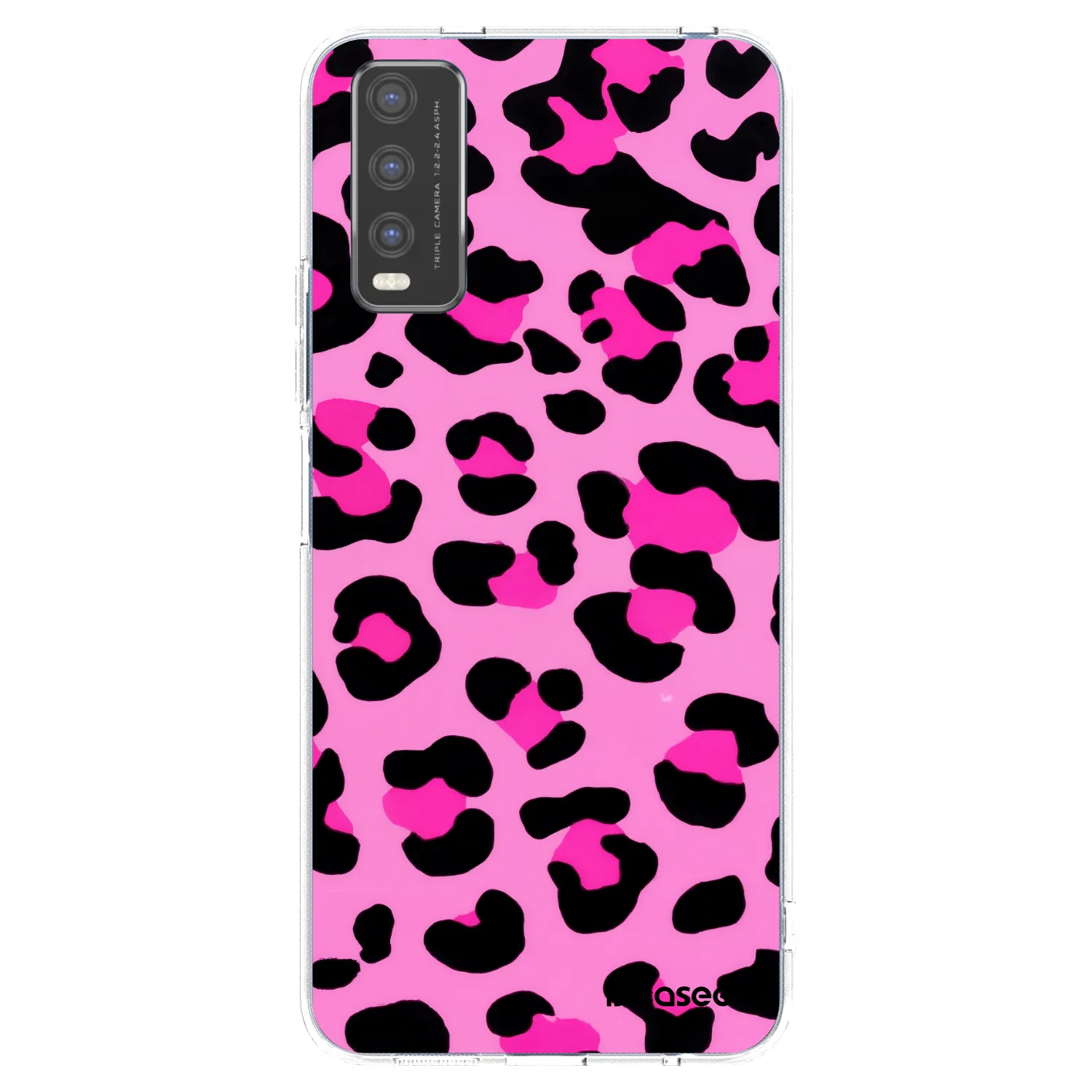 Picasee silikonski prozorni ovitek za Vivo Y20s - Pink Tiger