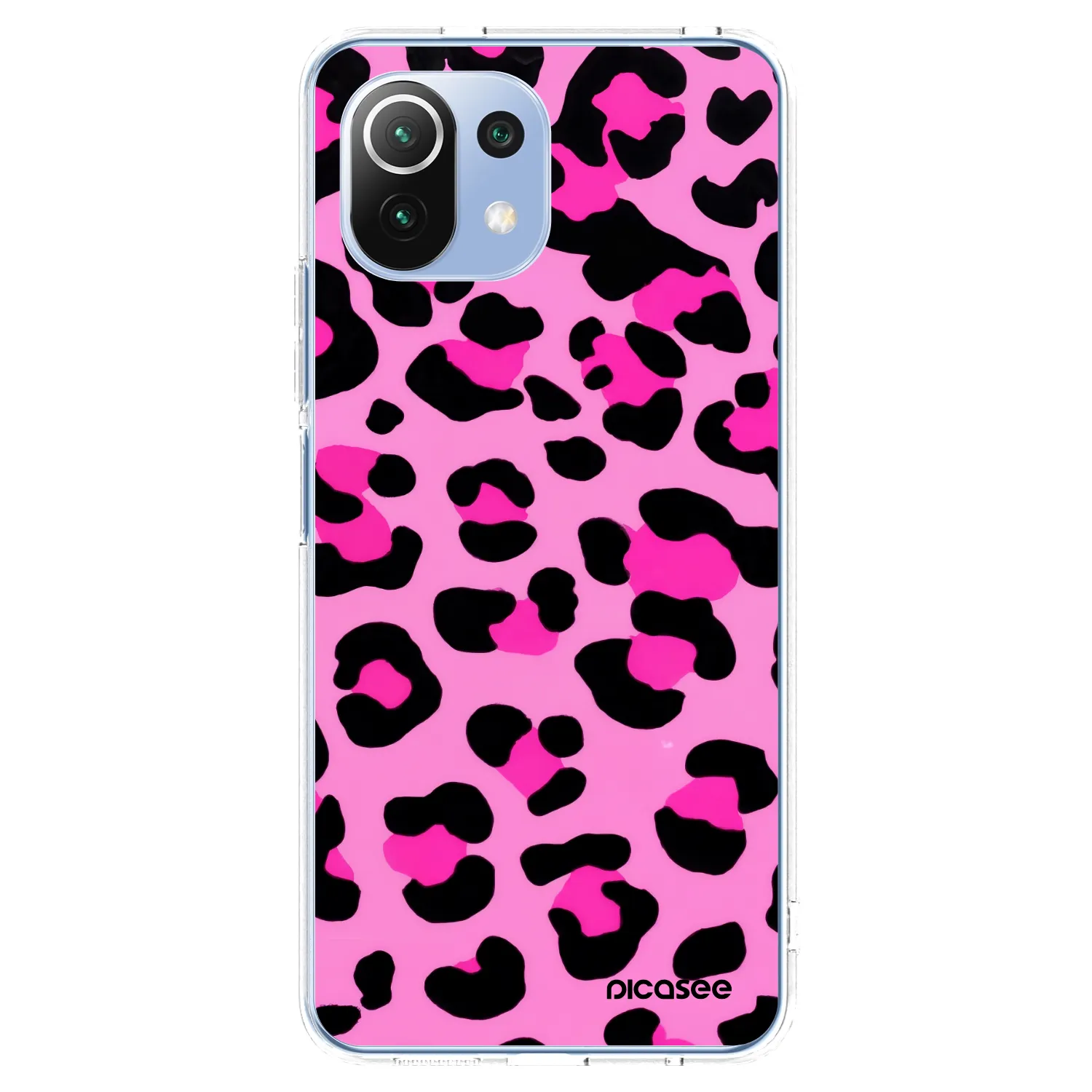 Picasee silikonski prozorni ovitek za Xiaomi 11 Lite 5G NE - Pink Tiger