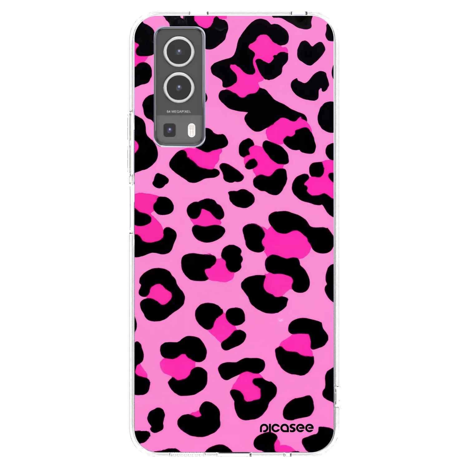 Picasee silikonski prozorni ovitek za Vivo Y72 5G - Pink Tiger