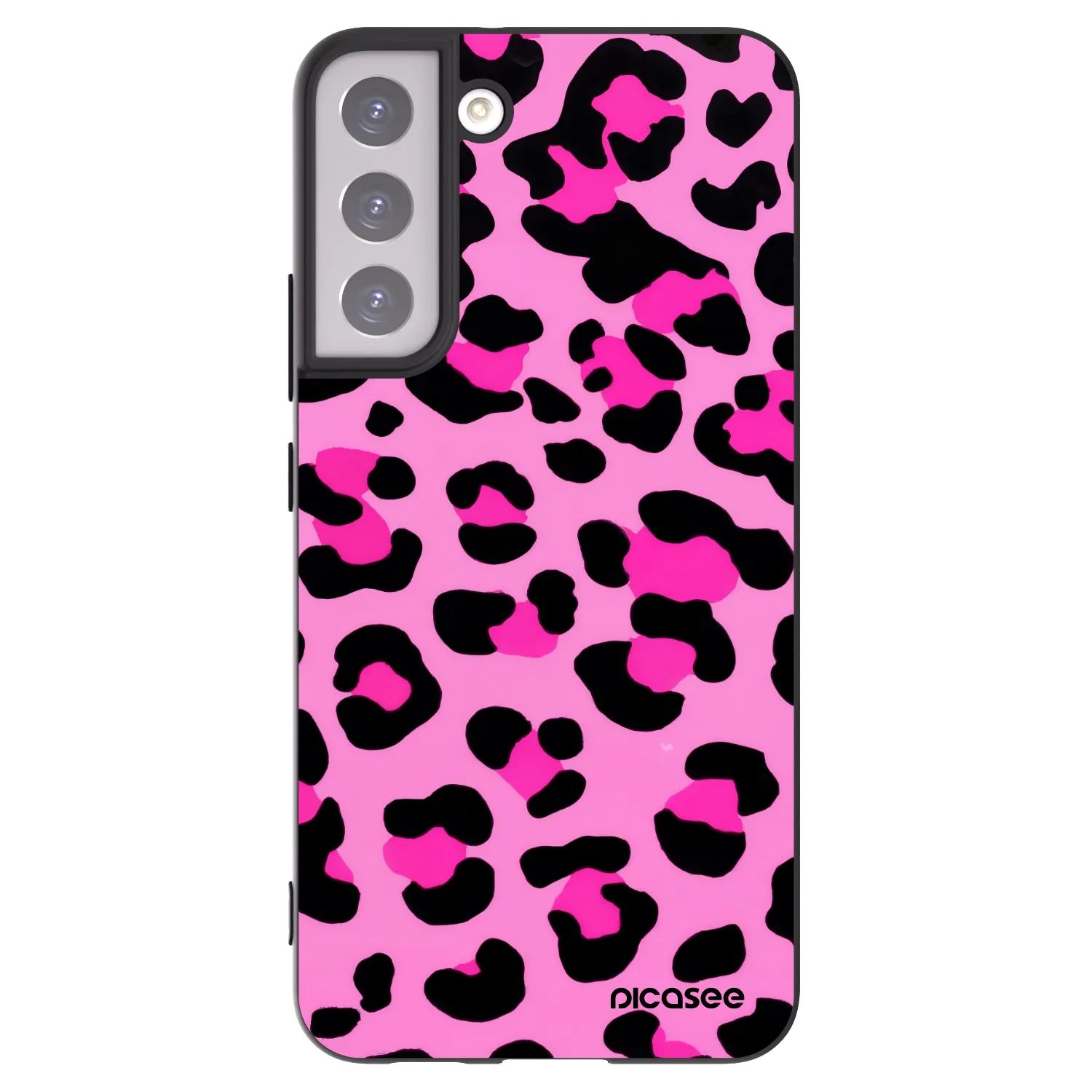 Picasee silikonski črni ovitek za Samsung Galaxy S22+ 5G - Pink Tiger
