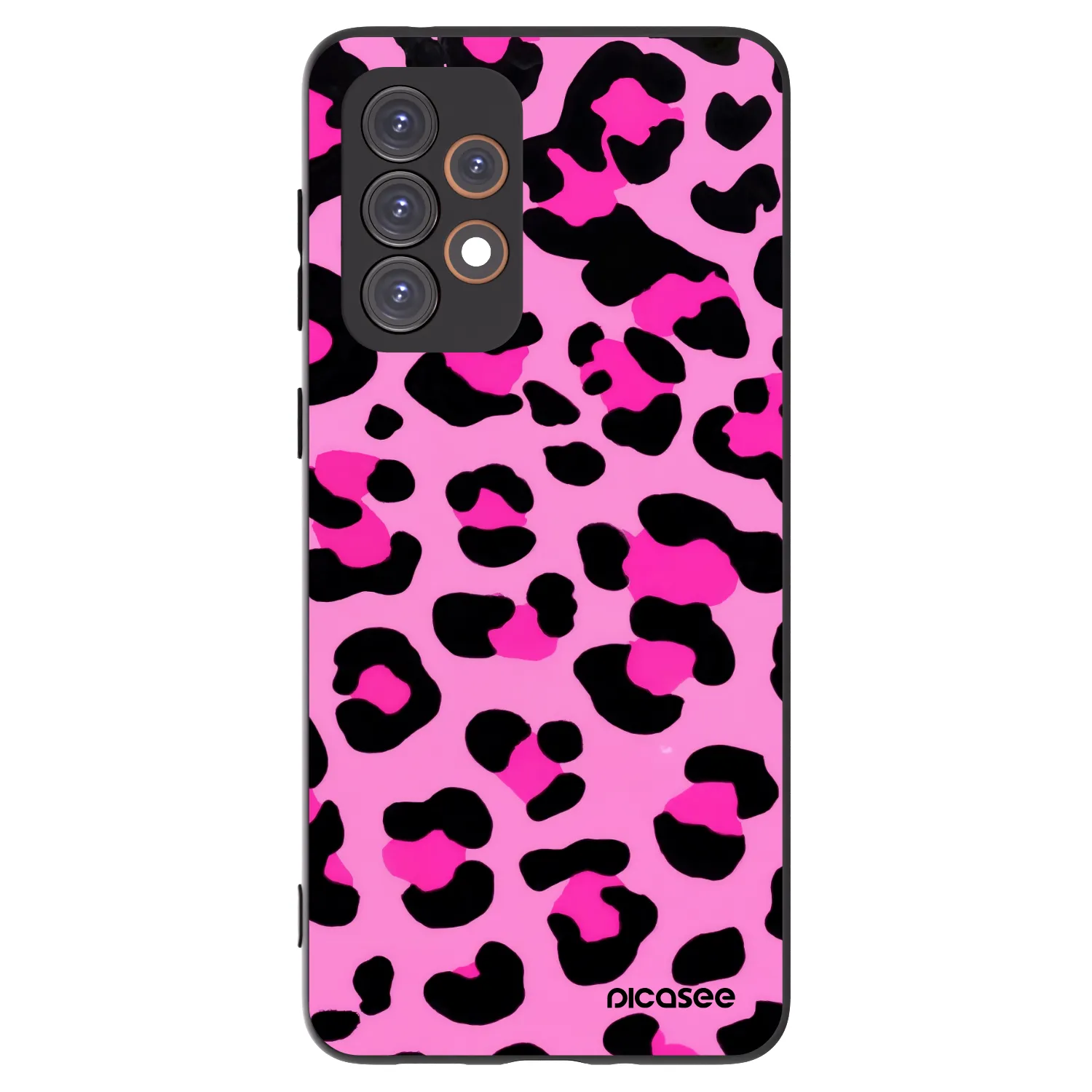 Picasee silikonski črni ovitek za Samsung Galaxy A33 5G A336 - Pink Tiger
