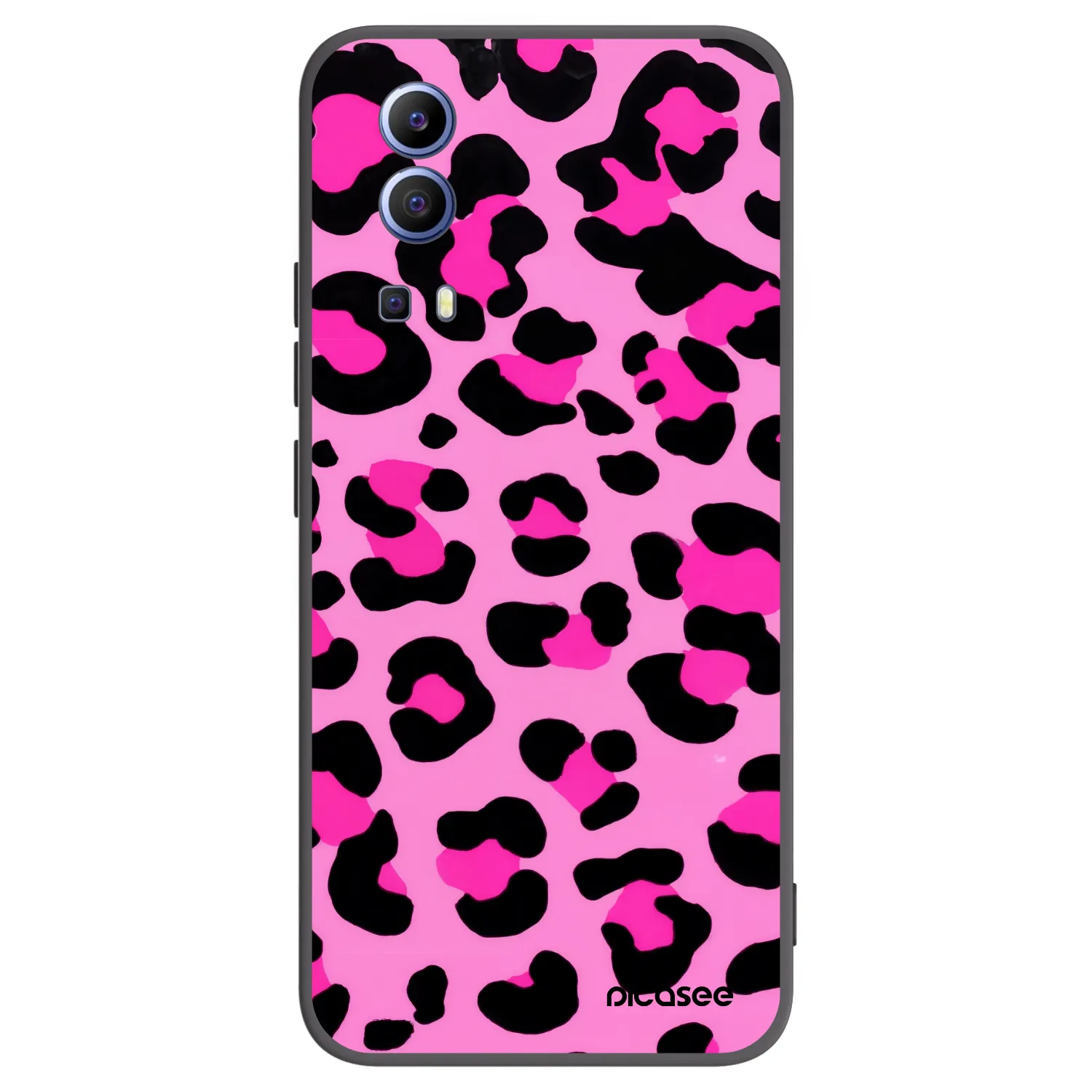Picasee silikonski črni ovitek za Vivo Y52 5G - Pink Tiger