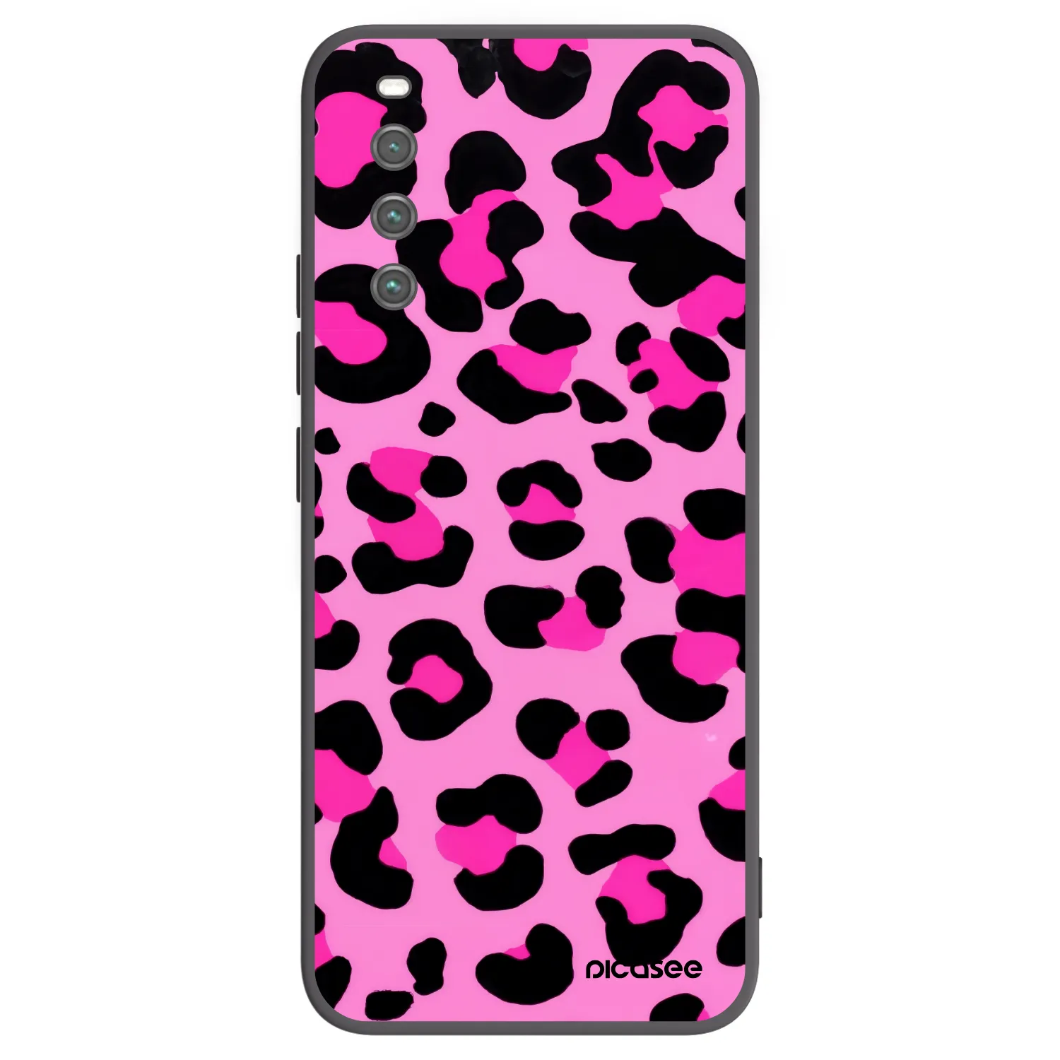 Picasee silikonski črni ovitek za Sony Xperia 10 IV 5G - Pink Tiger