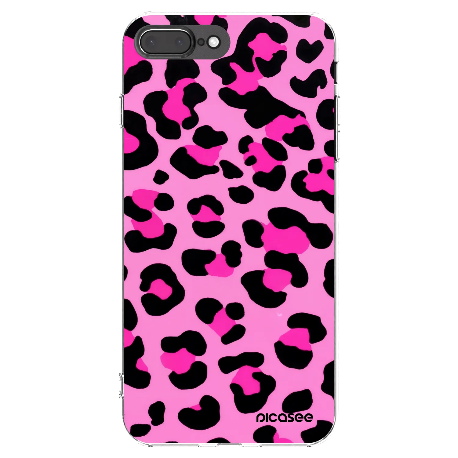 Picasee silikonski prozorni ovitek za Apple iPhone 8 Plus - Pink Tiger
