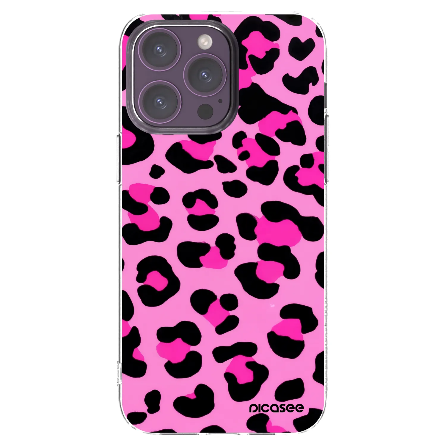 Picasee silikonski prozorni ovitek za Apple iPhone 14 Pro Max - Pink Tiger