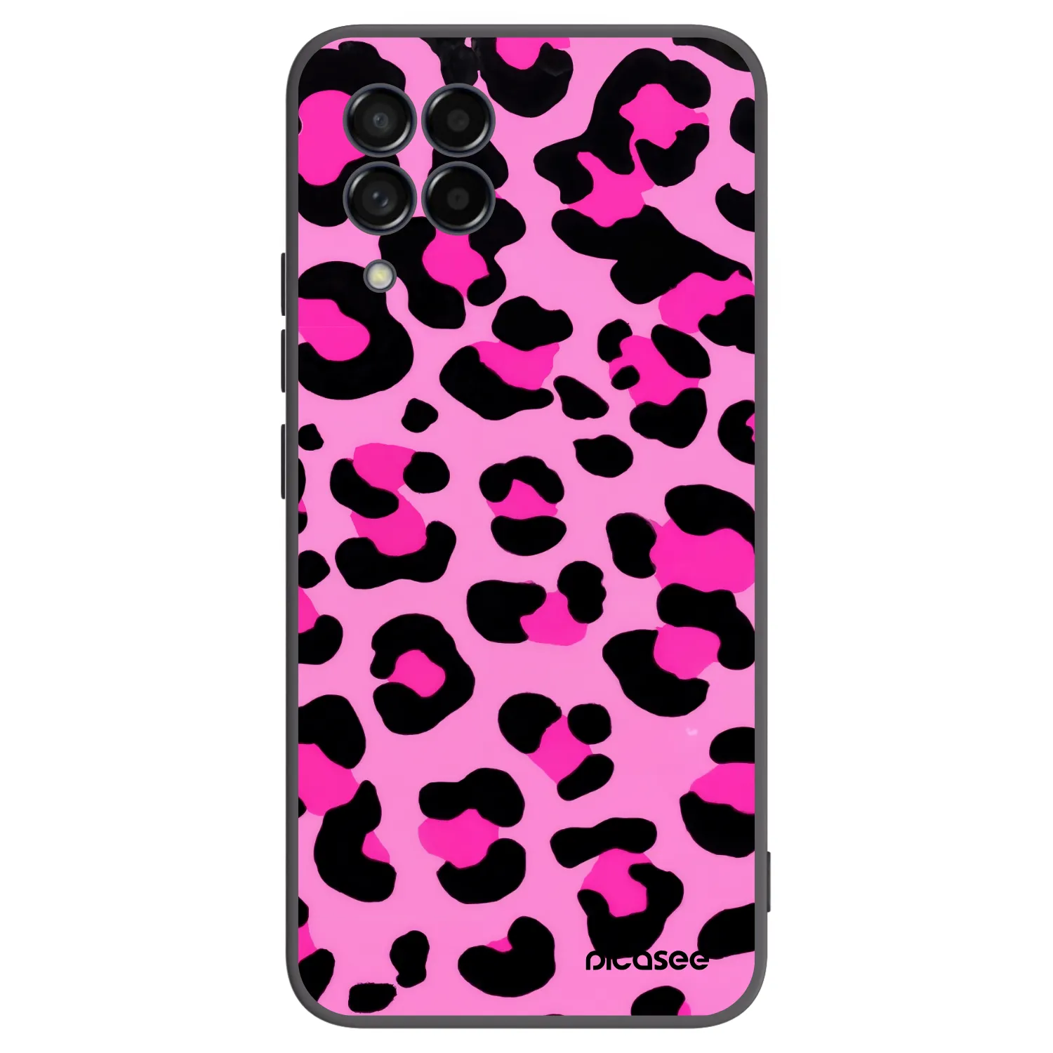 Picasee silikonski črni ovitek za Samsung Galaxy M53 5G - Pink Tiger