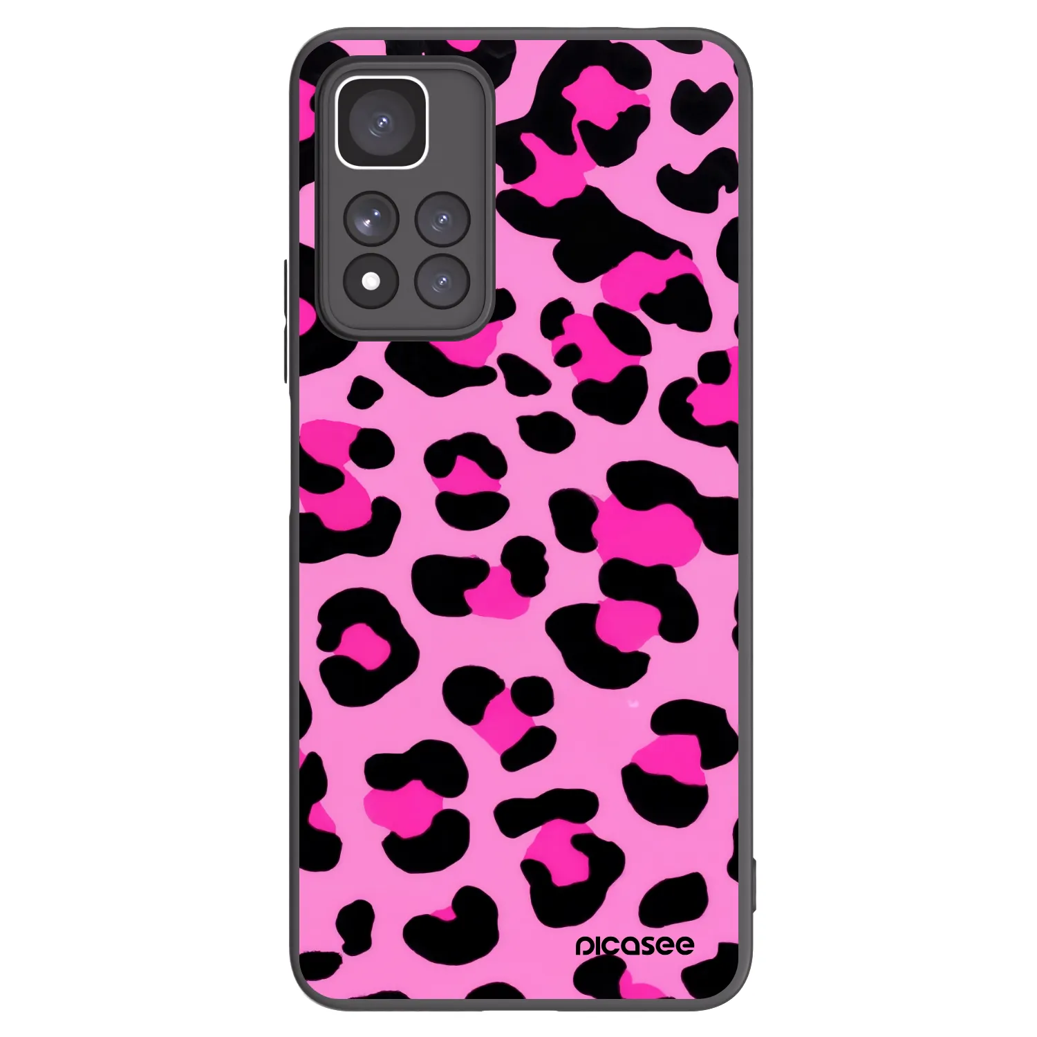 Picasee silikonski črni ovitek za Xiaomi Redmi Note 11 Pro+ 5G - Pink Tiger