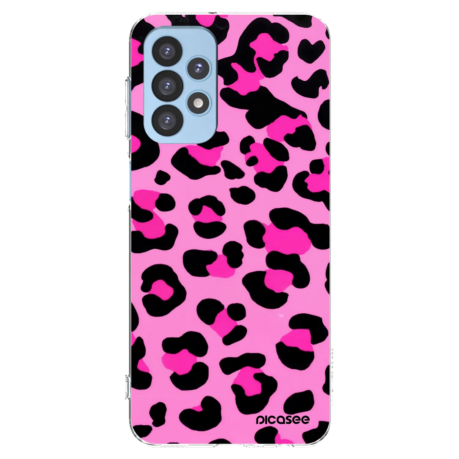 Picasee silikonski prozorni ovitek za Samsung Galaxy A23 A235F 4G - Pink Tiger