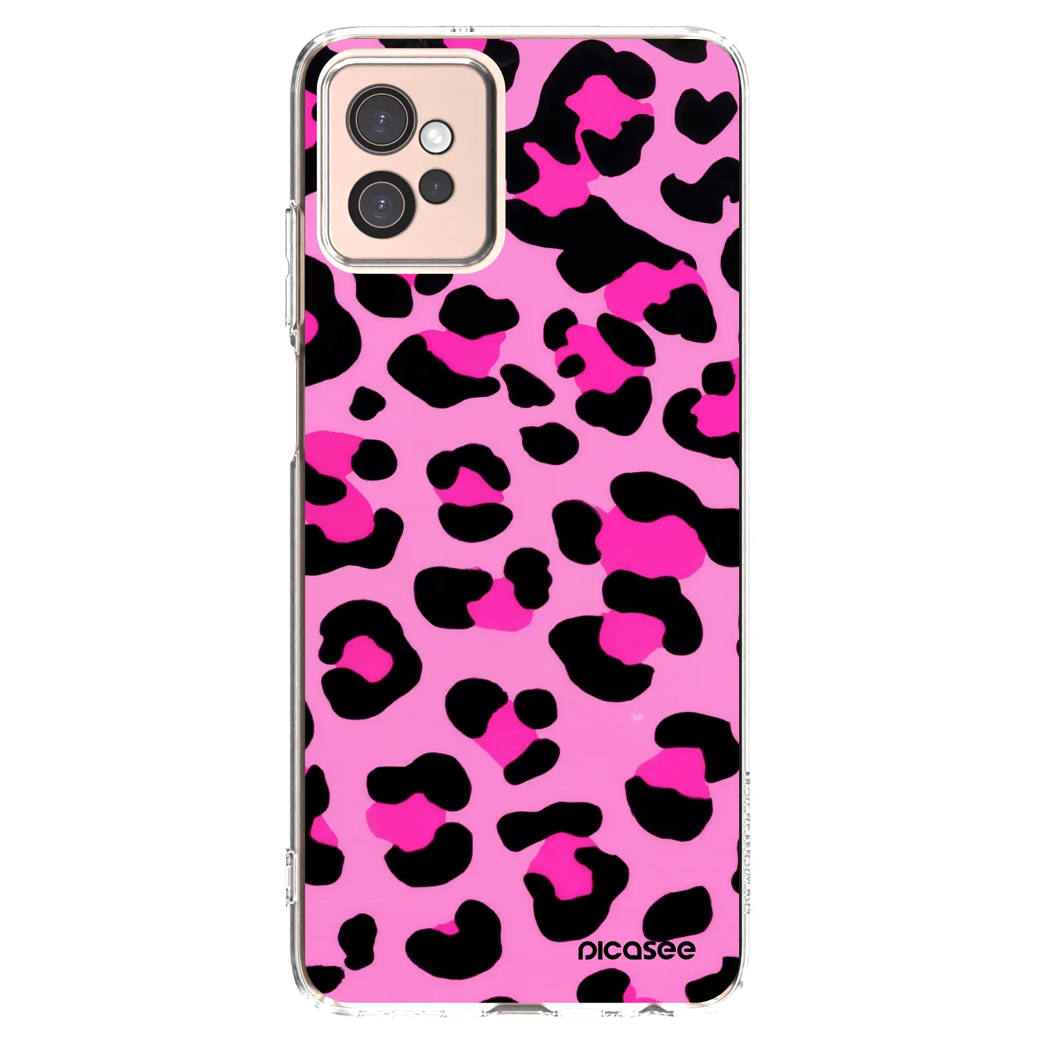 Picasee silikonski prozorni ovitek za Motorola Moto G32 - Pink Tiger