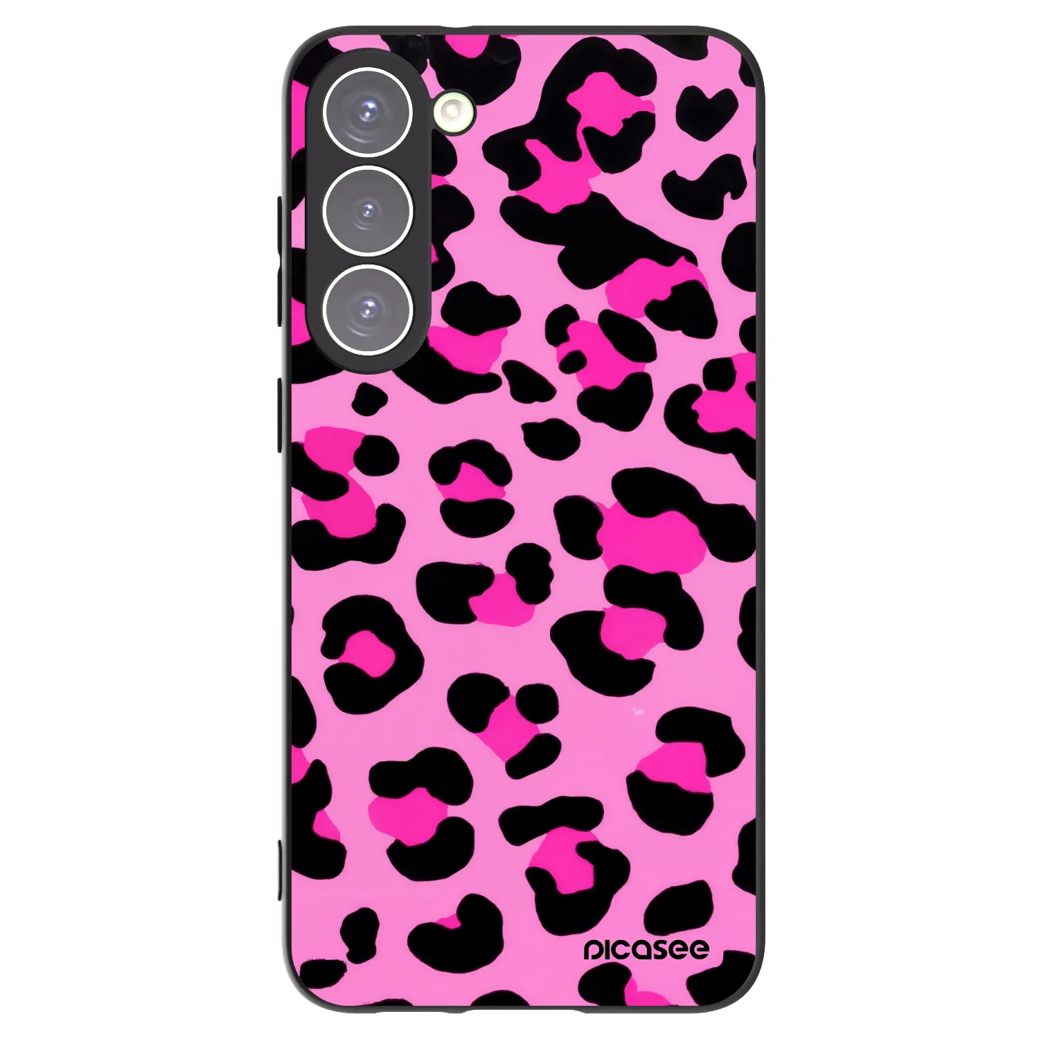 Picasee silikonski črni ovitek za Samsung Galaxy S23+ 5G - Pink Tiger