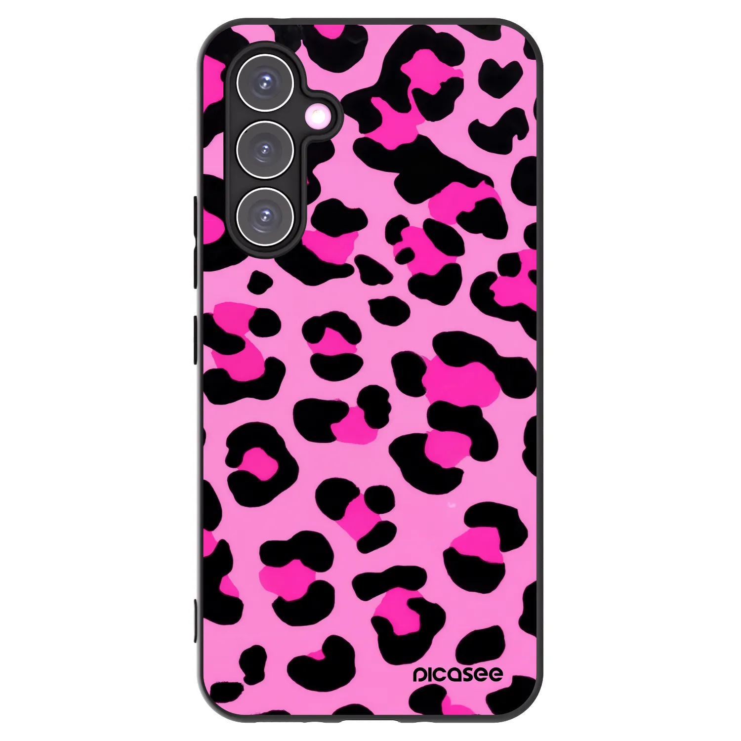 Picasee silikonski črni ovitek za Samsung Galaxy A54 5G A546B - Pink Tiger