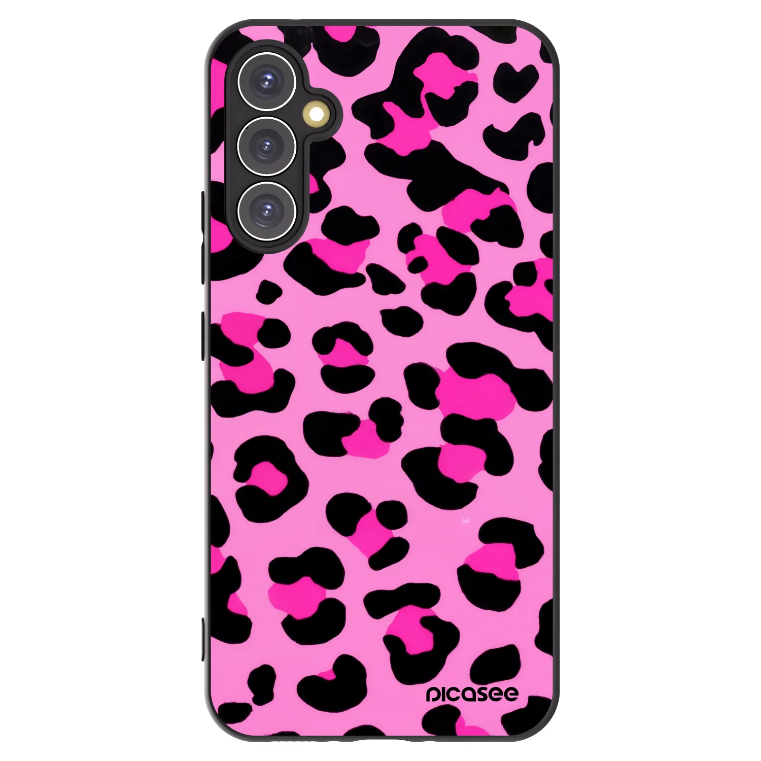 Picasee silikonski črni ovitek za Samsung Galaxy A34 5G A346B - Pink Tiger