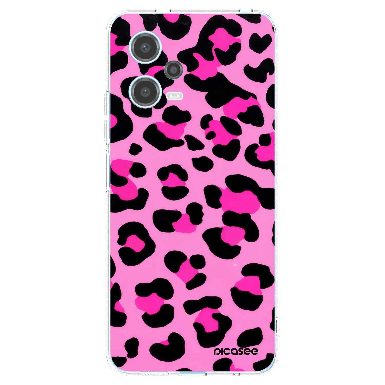 Picasee silikonski prozorni ovitek za Xiaomi Redmi Note 12 5G - Pink Tiger