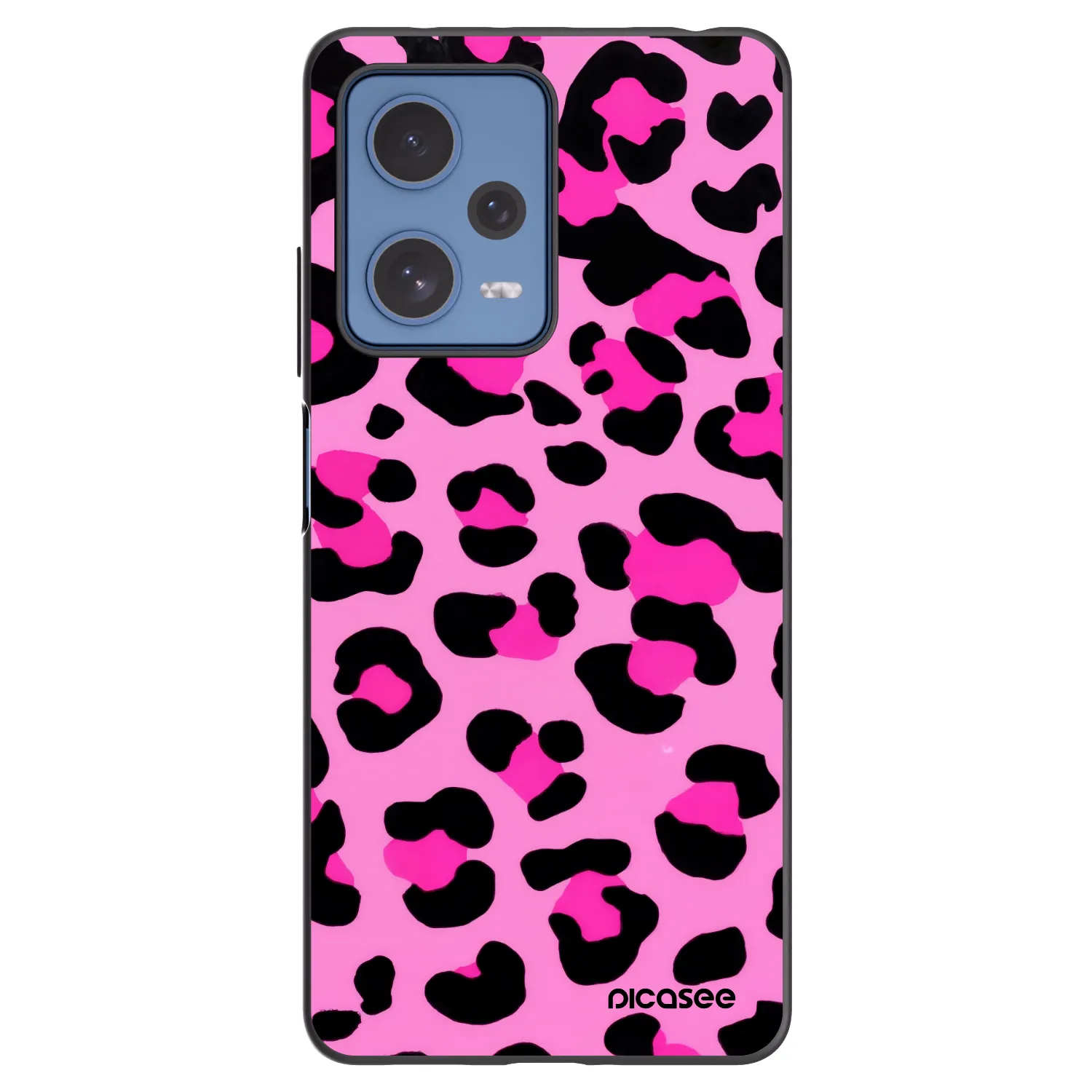 Picasee silikonski črni ovitek za Xiaomi Redmi Note 12 Pro 5G - Pink Tiger