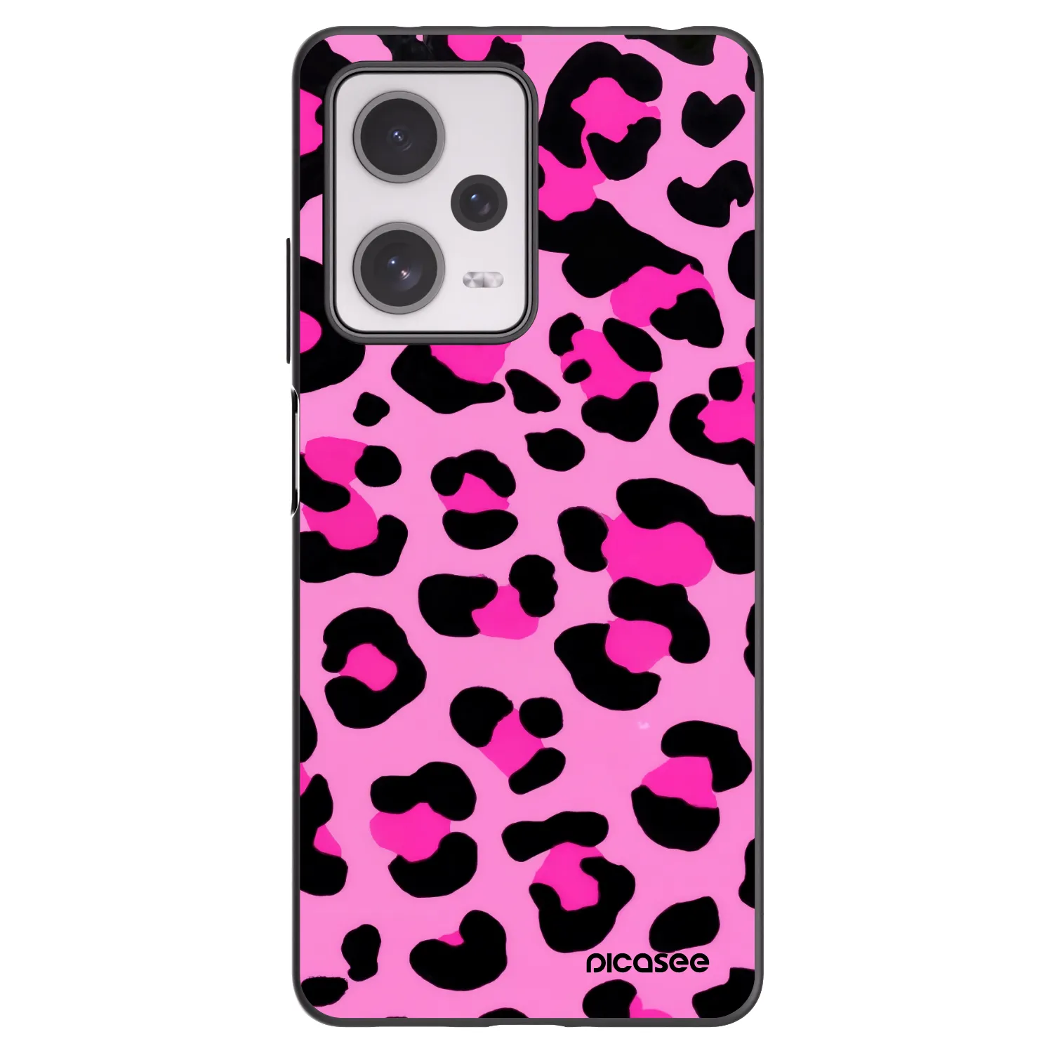 Picasee silikonski črni ovitek za Xiaomi Redmi Note 12 Pro+ 5G - Pink Tiger