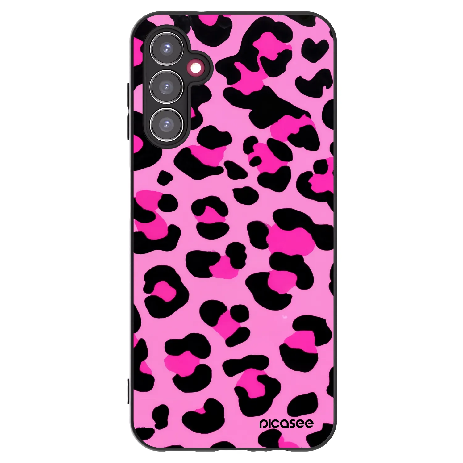 Picasee silikonski črni ovitek za Samsung Galaxy A14 5G A146P - Pink Tiger