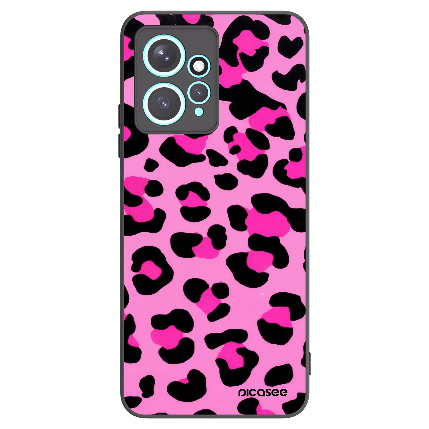 Picasee silikonski črni ovitek za Xiaomi Redmi Note 12 4G - Pink Tiger