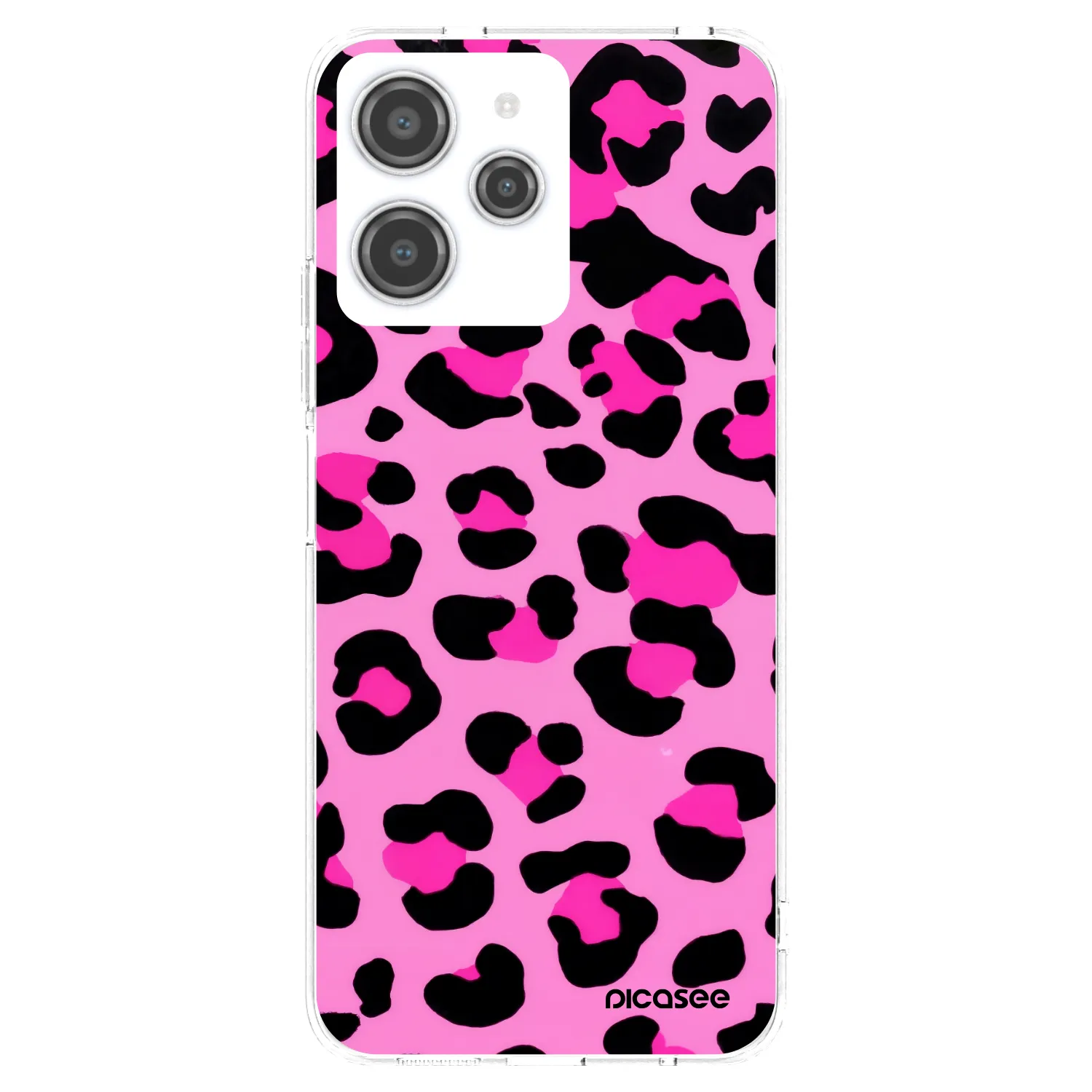 Picasee silikonski prozorni ovitek za Xiaomi Redmi 12 4G - Pink Tiger