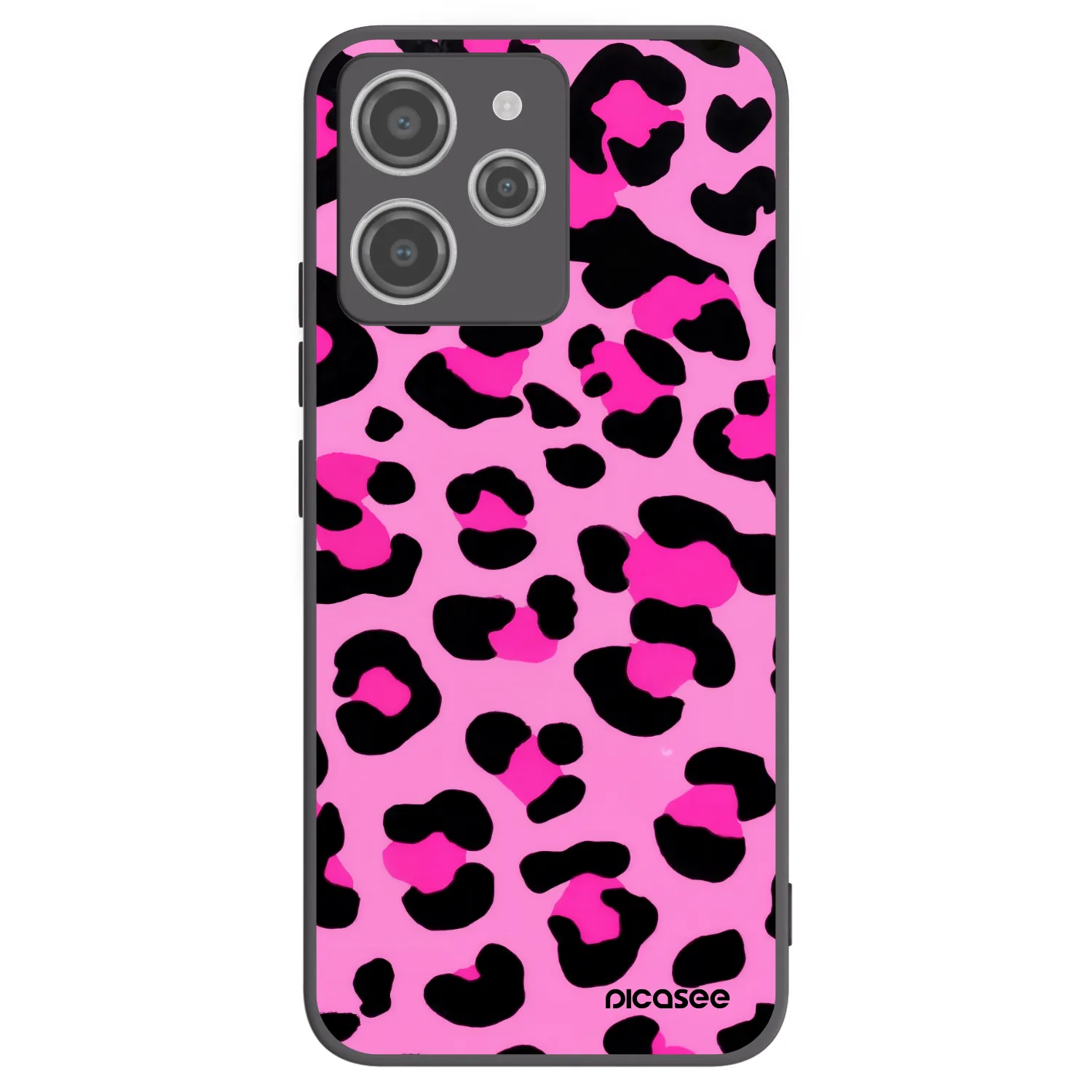 Picasee silikonski črni ovitek za Xiaomi Redmi 12 4G - Pink Tiger
