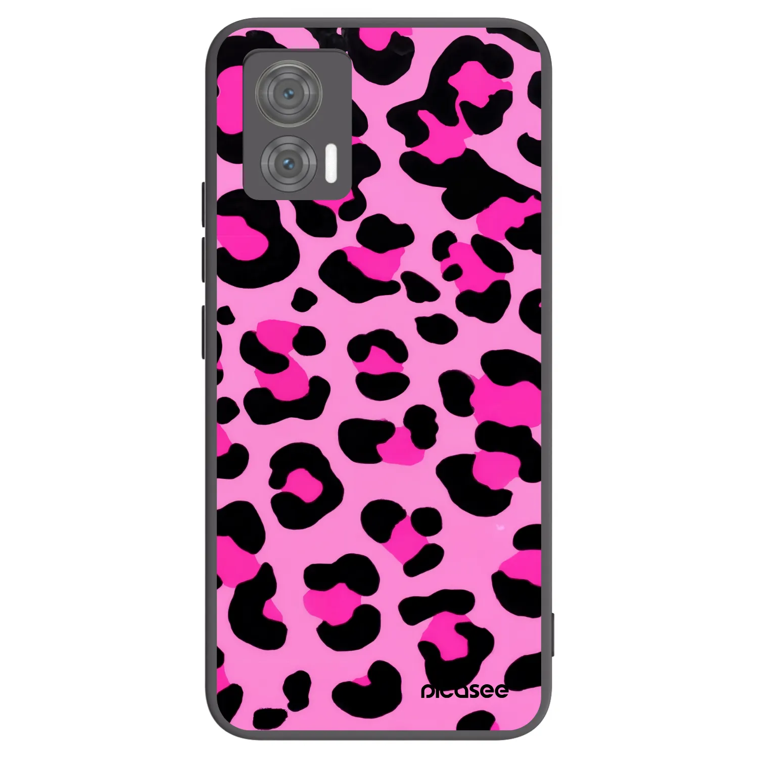 Picasee silikonski črni ovitek za Motorola Edge 30 Neo - Pink Tiger