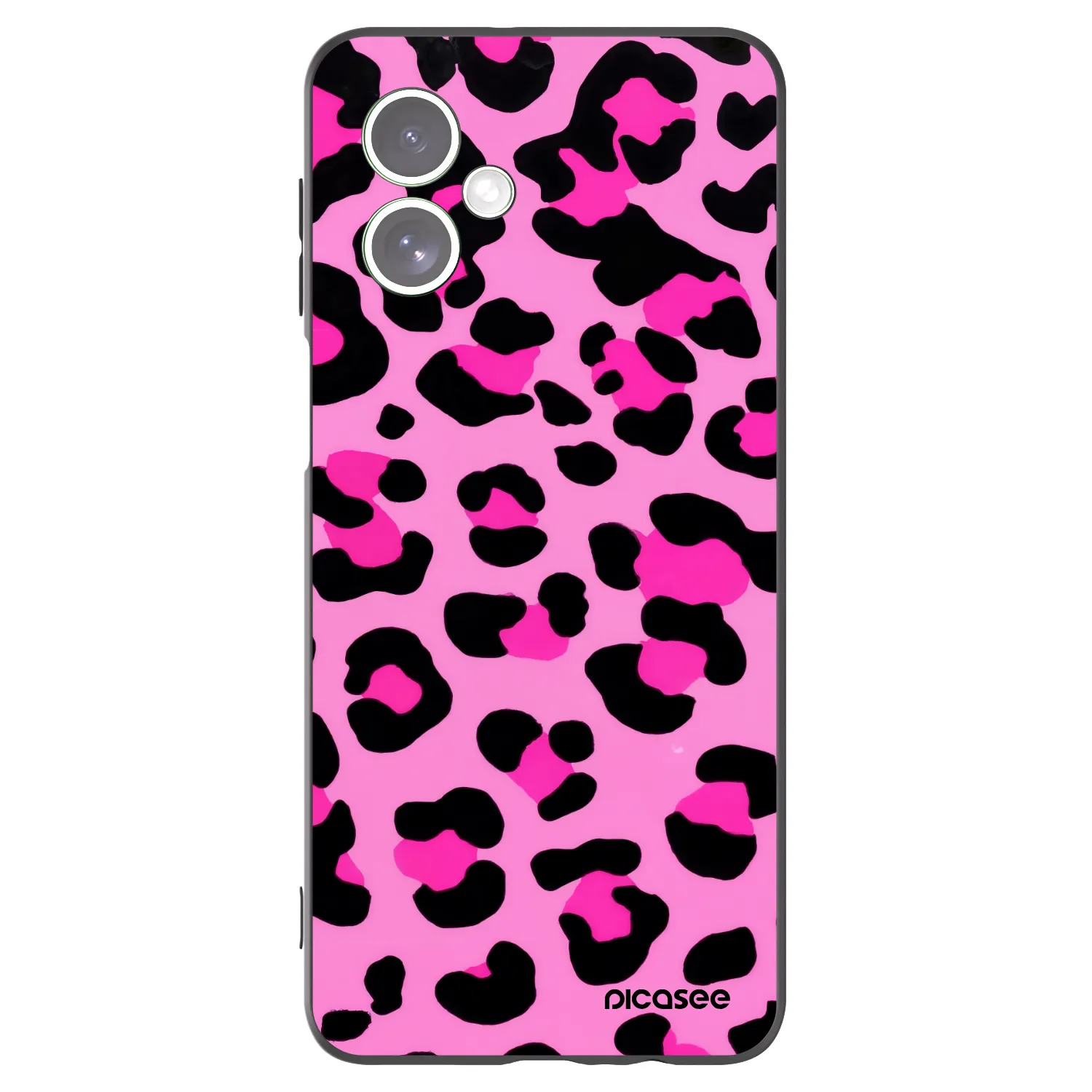 Picasee silikonski črni ovitek za Motorola Moto G54 5G - Pink Tiger