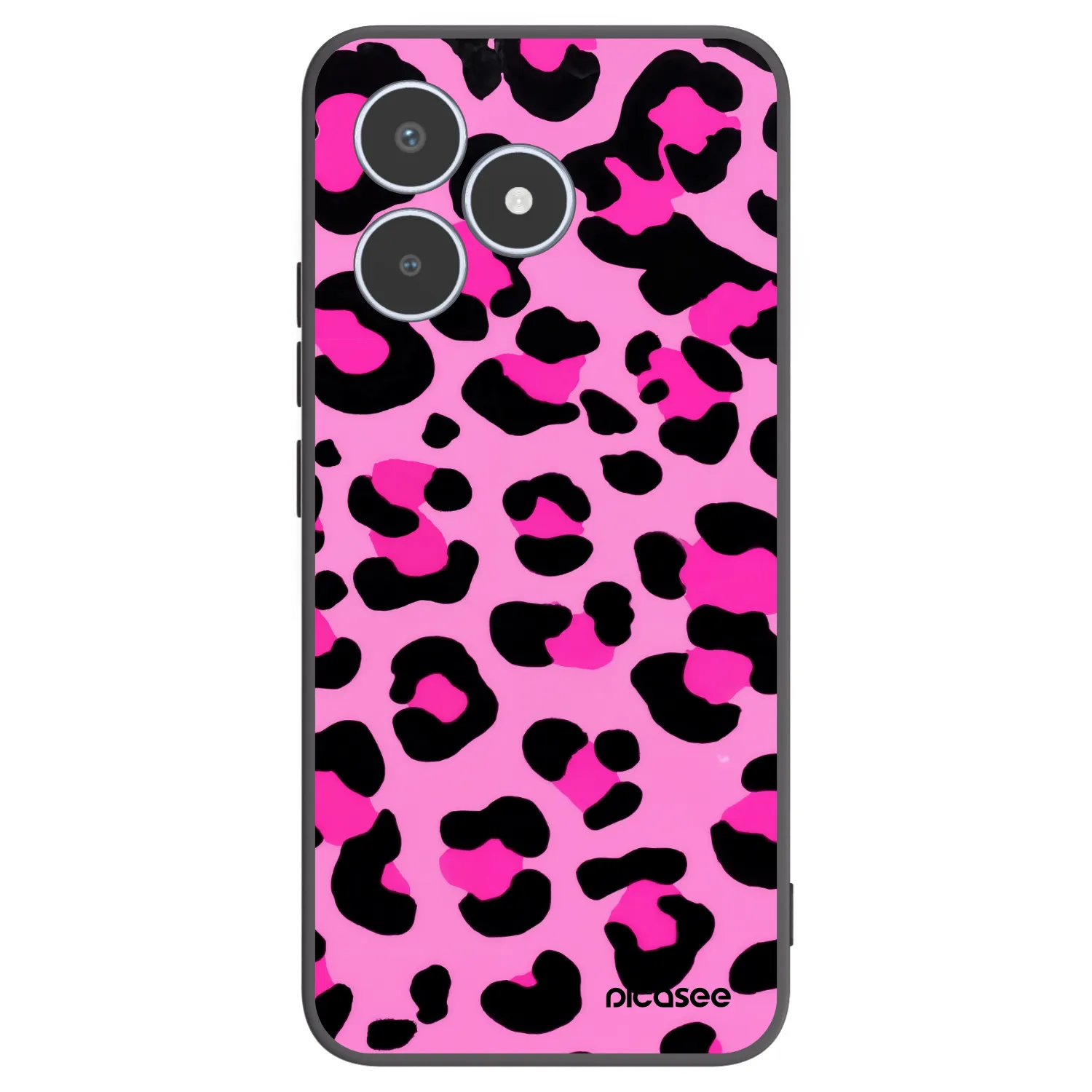 Picasee silikonski črni ovitek za Realme C53 - Pink Tiger