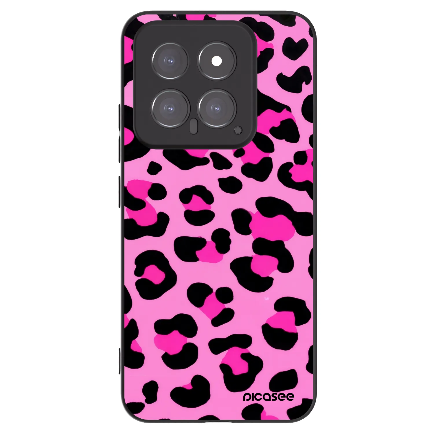 Picasee silikonski črni ovitek za Xiaomi 14 - Pink Tiger