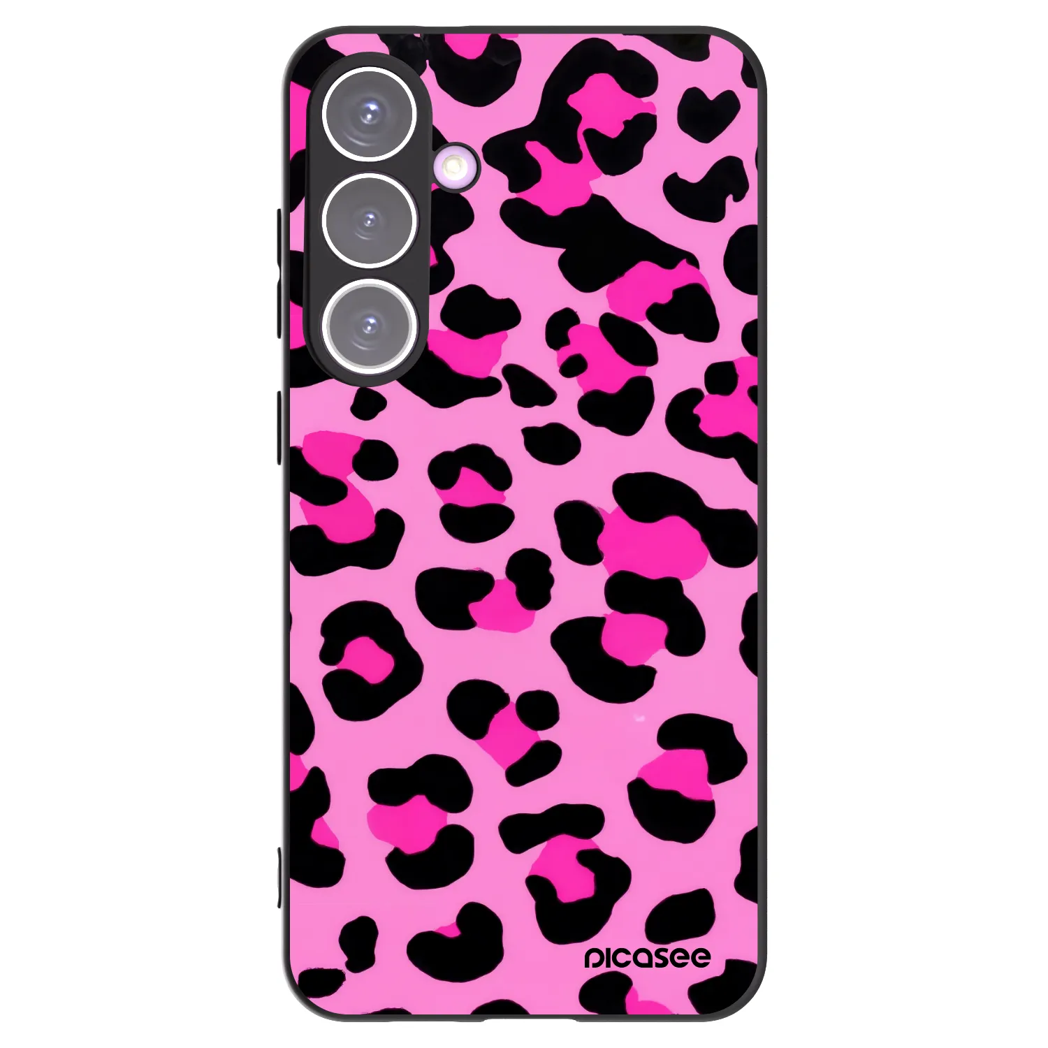 Picasee silikonski črni ovitek za Samsung Galaxy S24+ S926B 5G - Pink Tiger