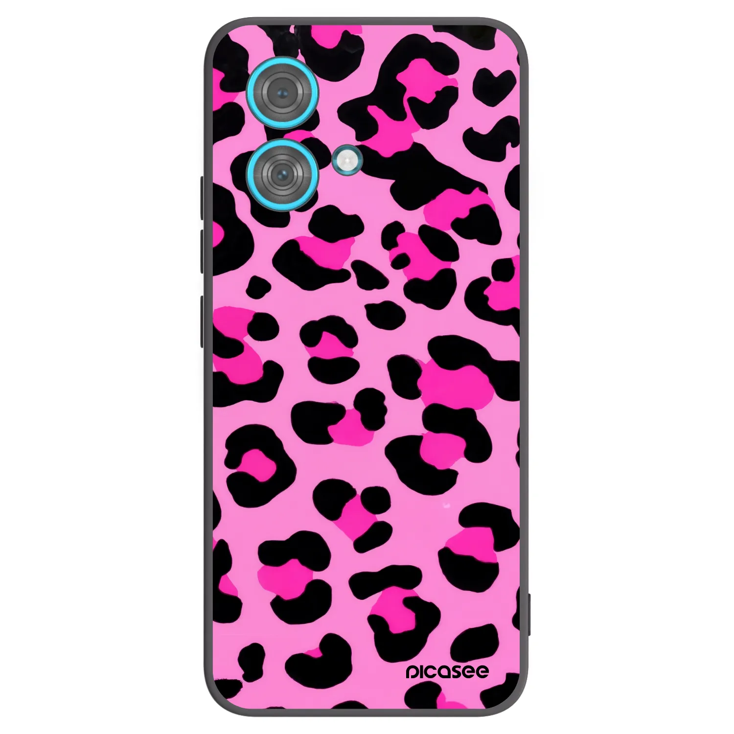 Picasee silikonski črni ovitek za Motorola Edge 40 Neo - Pink Tiger