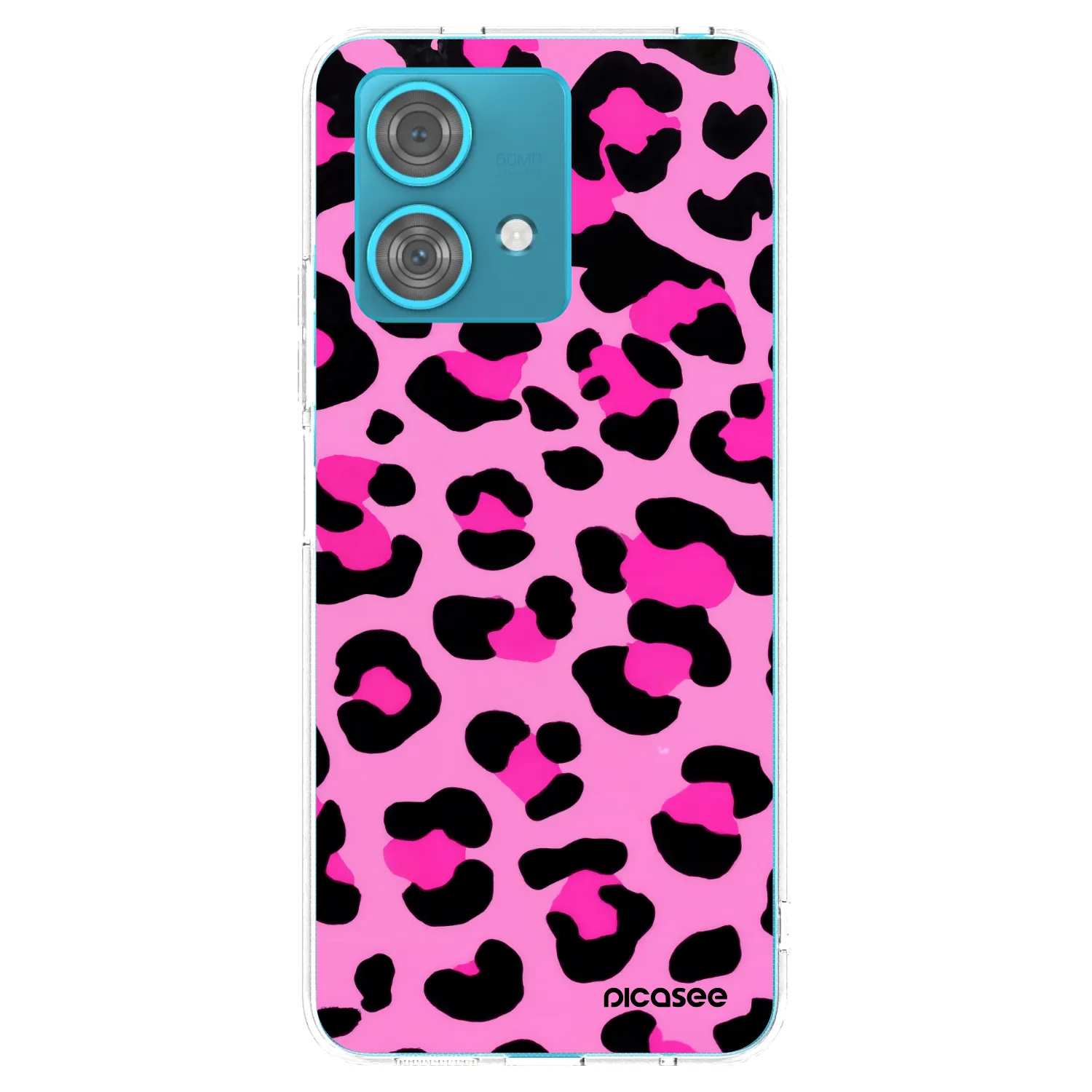 Picasee silikonski prozorni ovitek za Motorola Edge 40 Neo - Pink Tiger