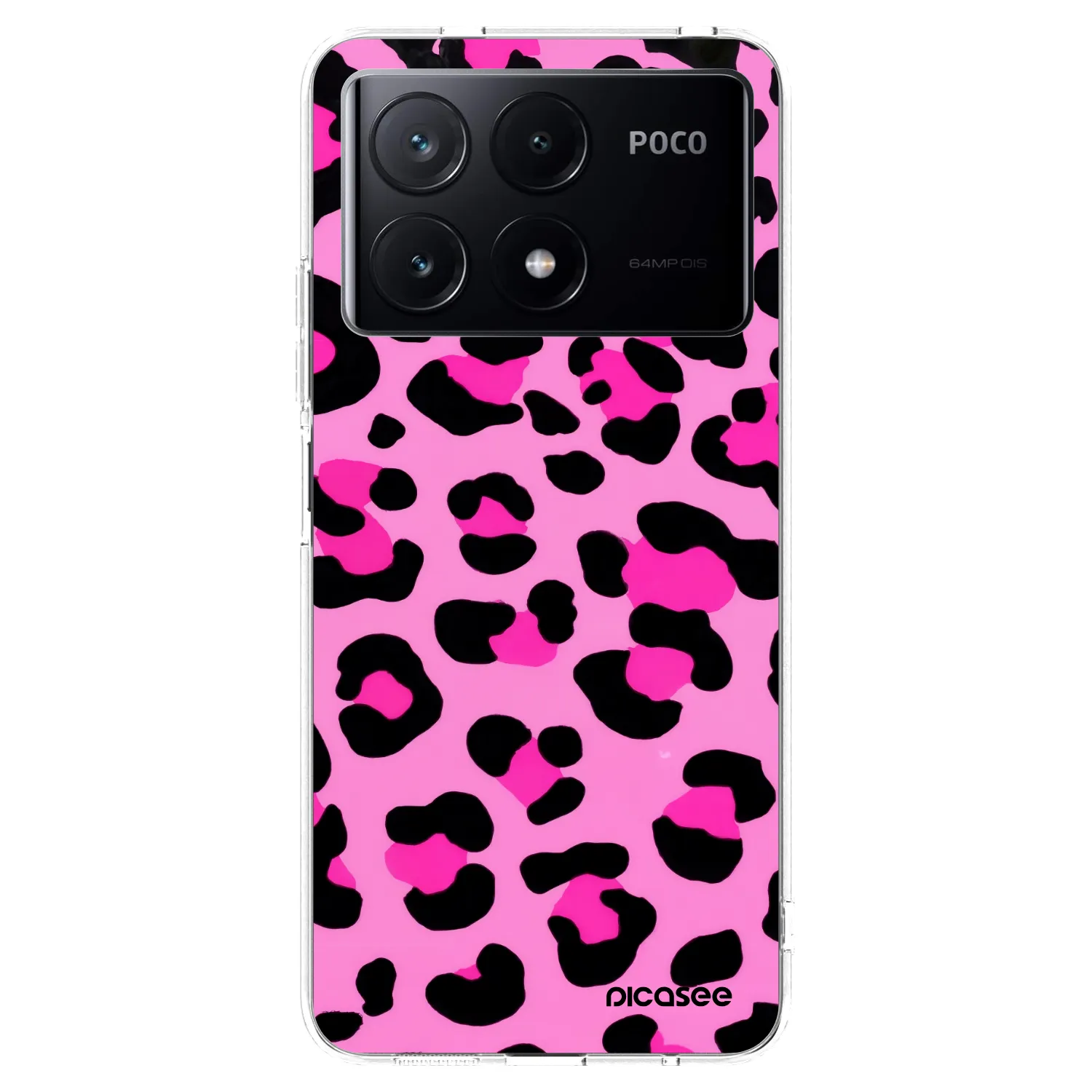 Picasee silikonski prozorni ovitek za Xiaomi Poco X6 Pro - Pink Tiger